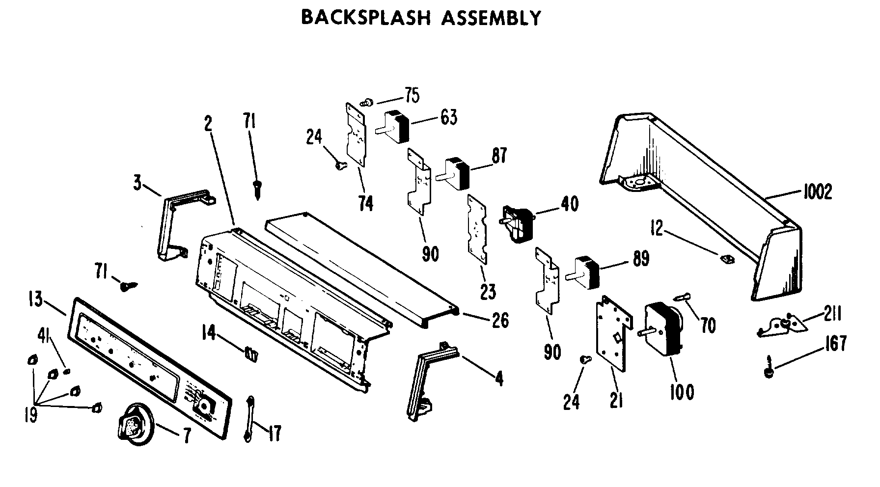 BACKSPLASH ASSEMBLY