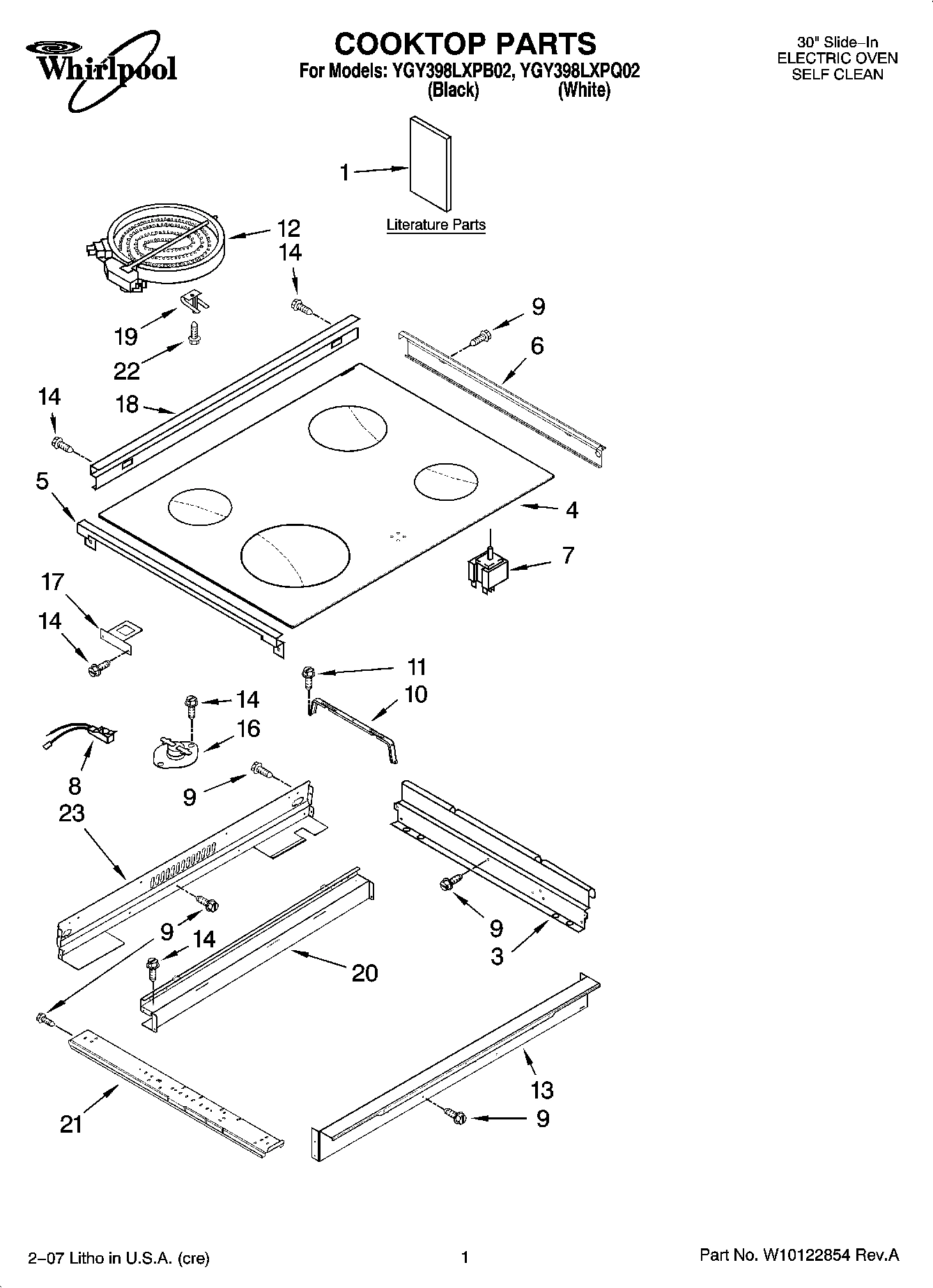 01 - COOKTOP PARTS