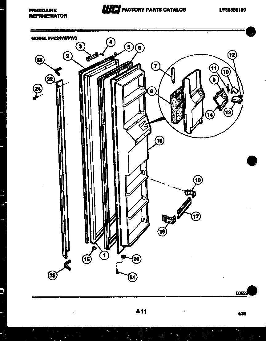 02 - FREEZER DOOR PARTS