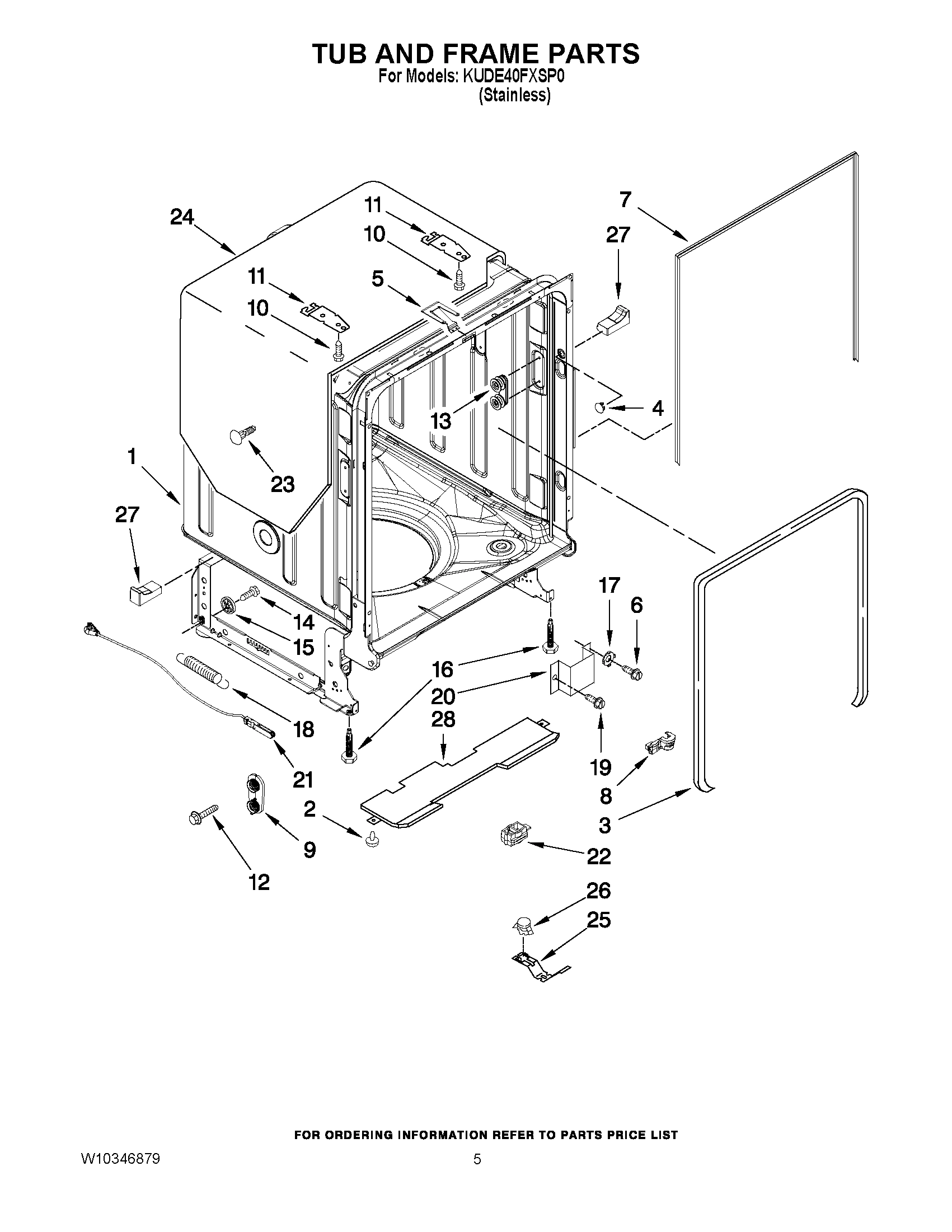 05 - TUB AND FRAME PARTS