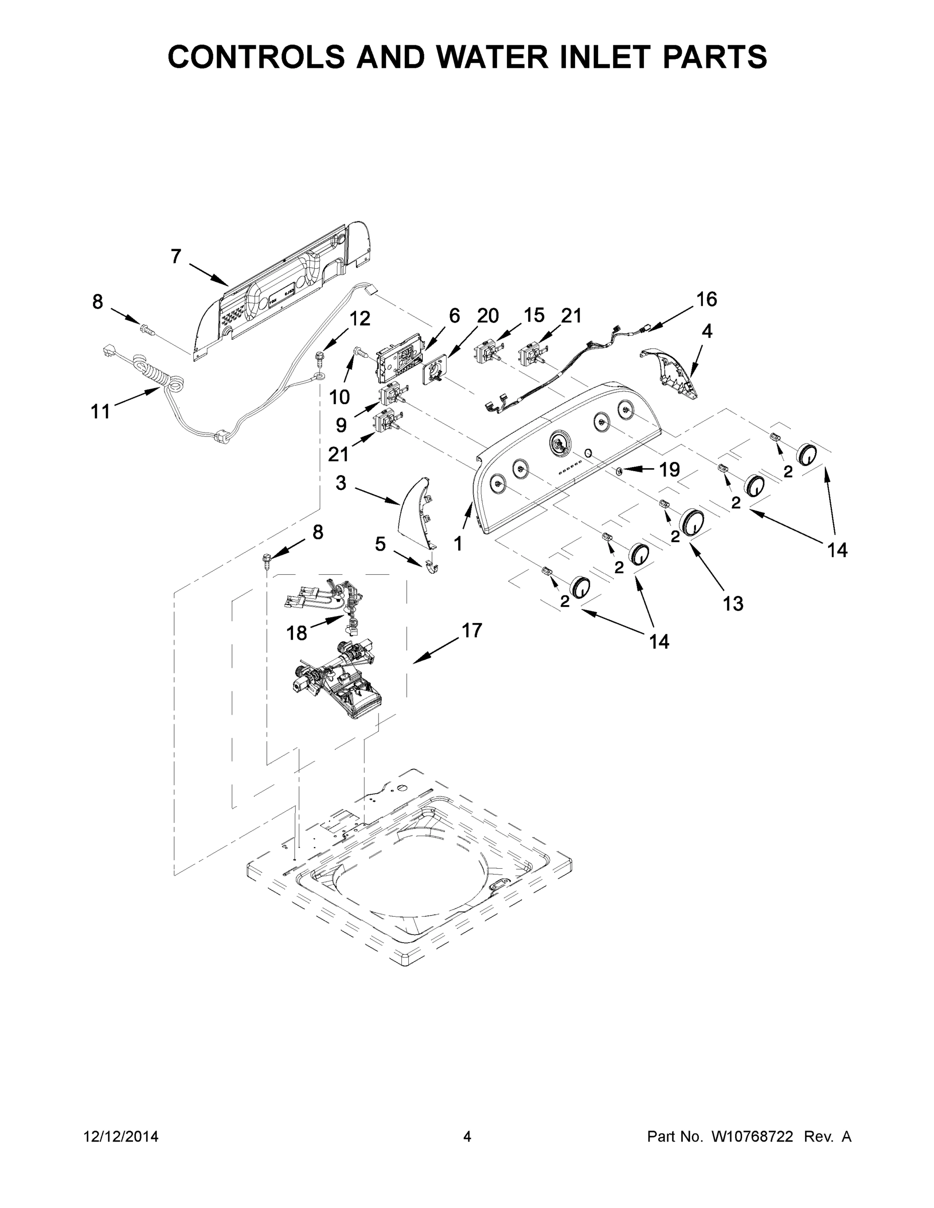 03 - CONTROLS AND WATER INLET PARTS