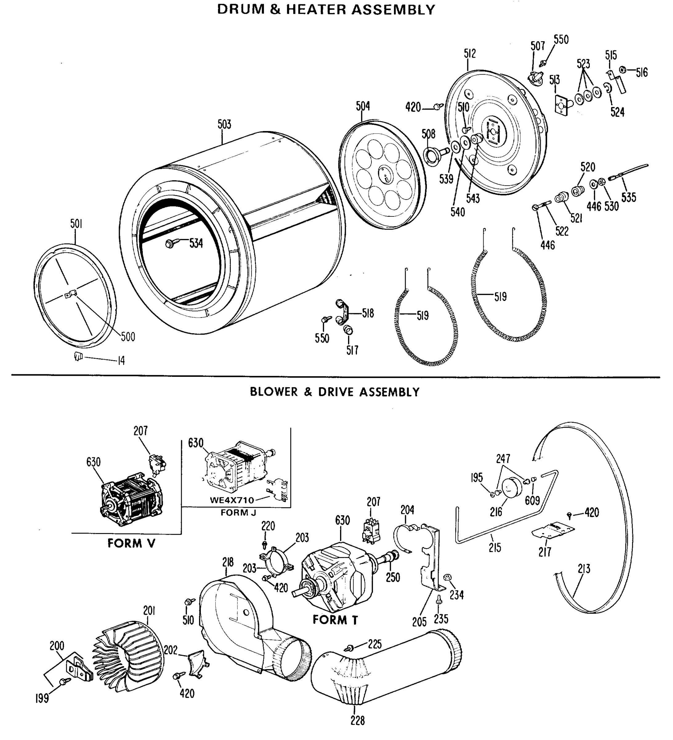DRUM & HEATER ASSEMBLY