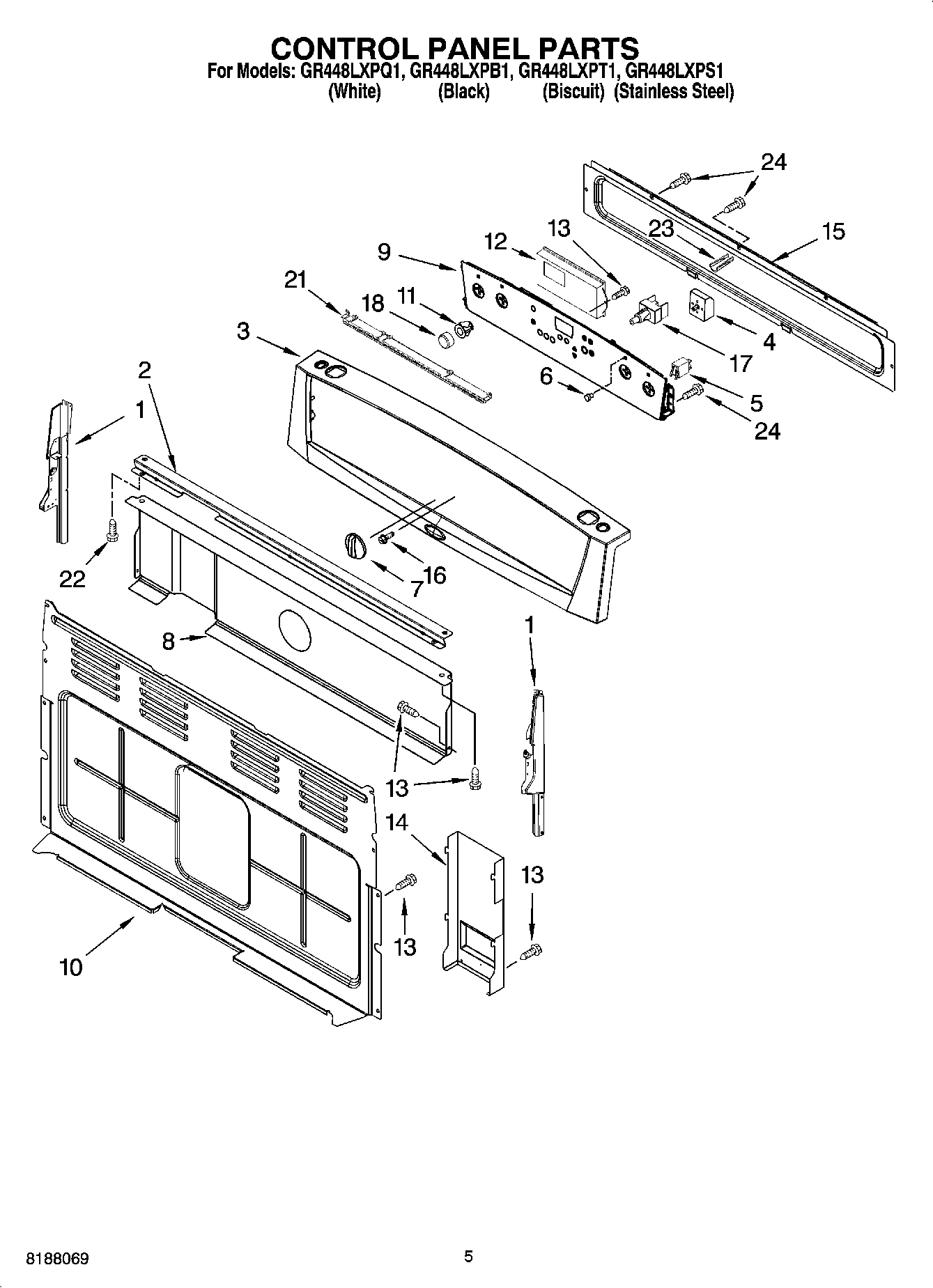 04 - CONTROL PANEL PARTS