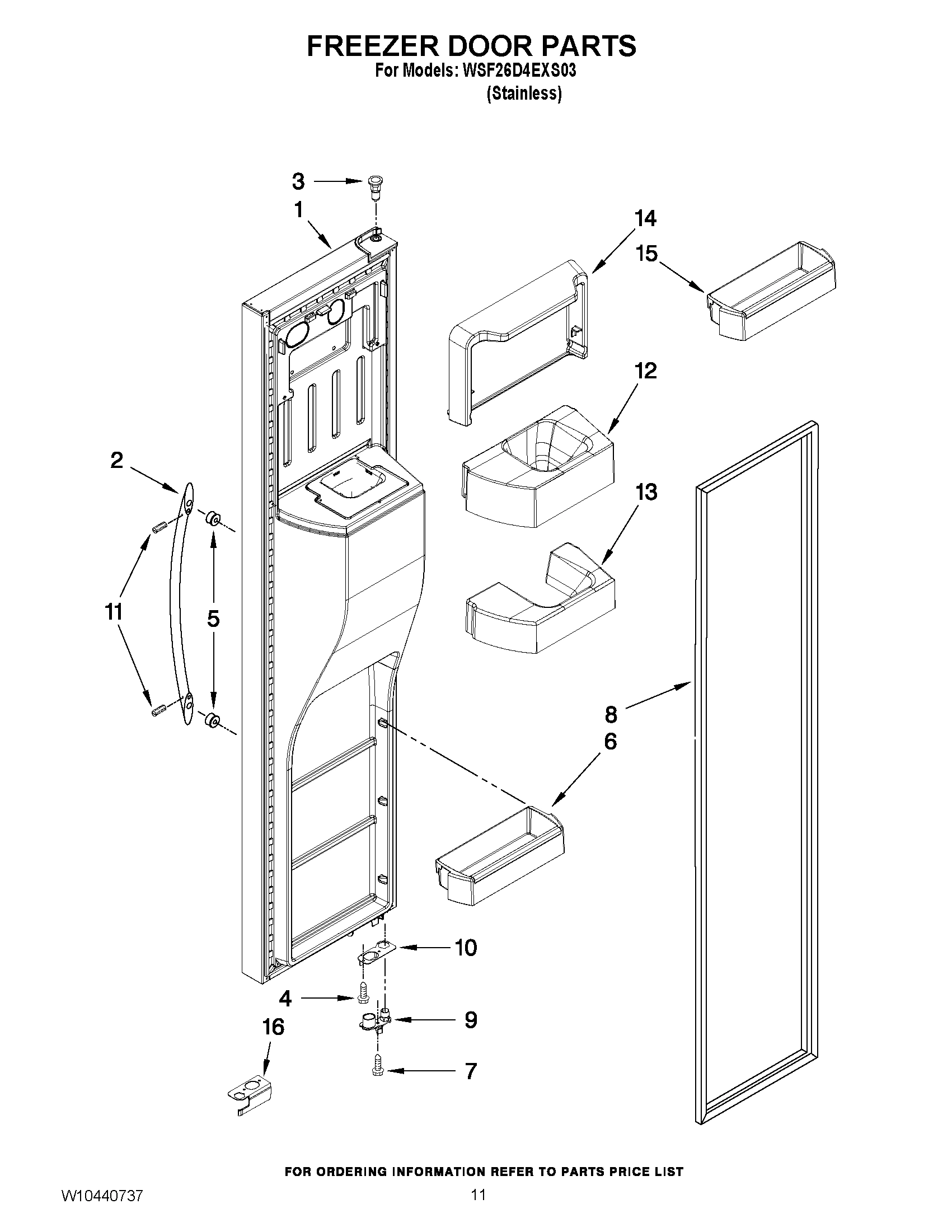 07 - FREEZER DOOR PARTS