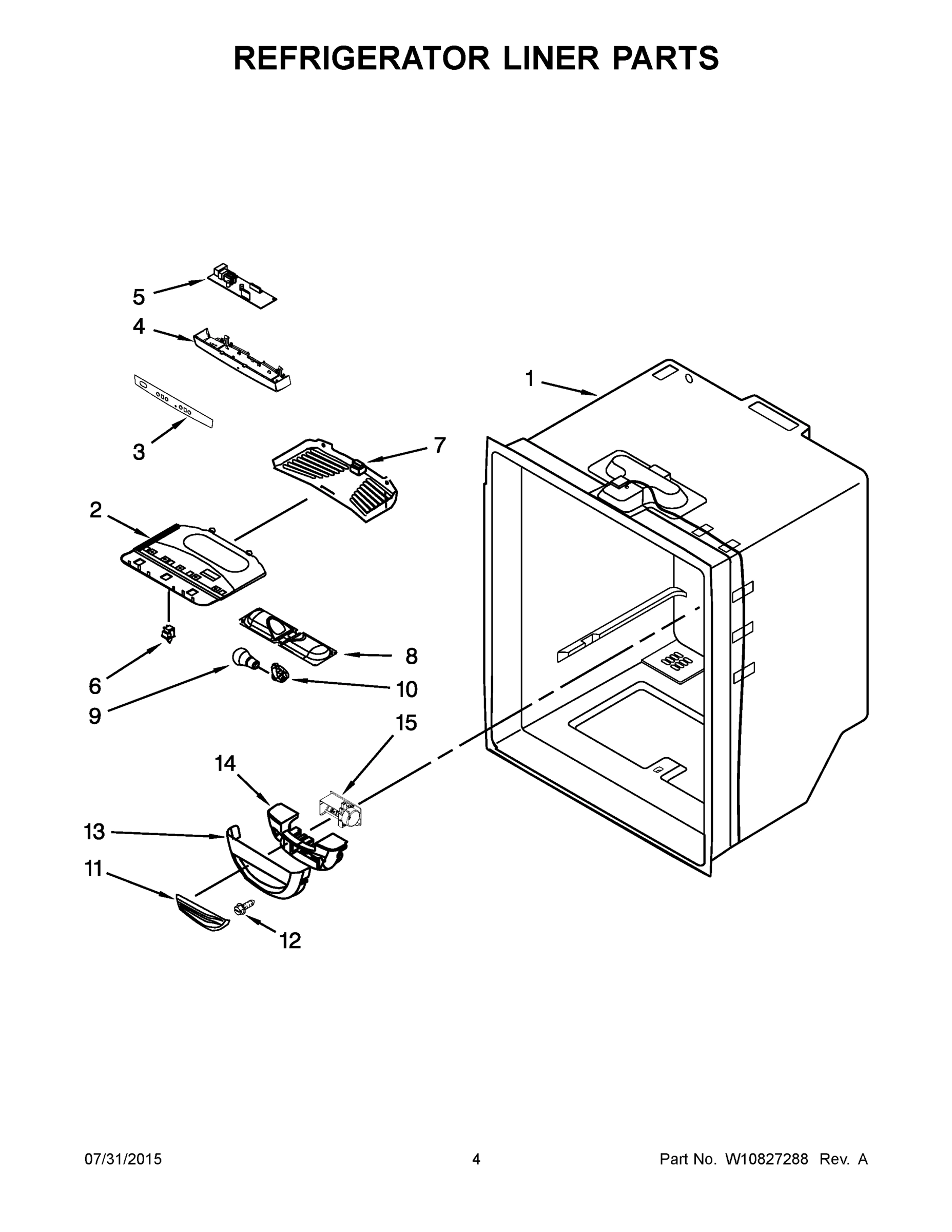 03 - REFRIGERATOR LINER PARTS