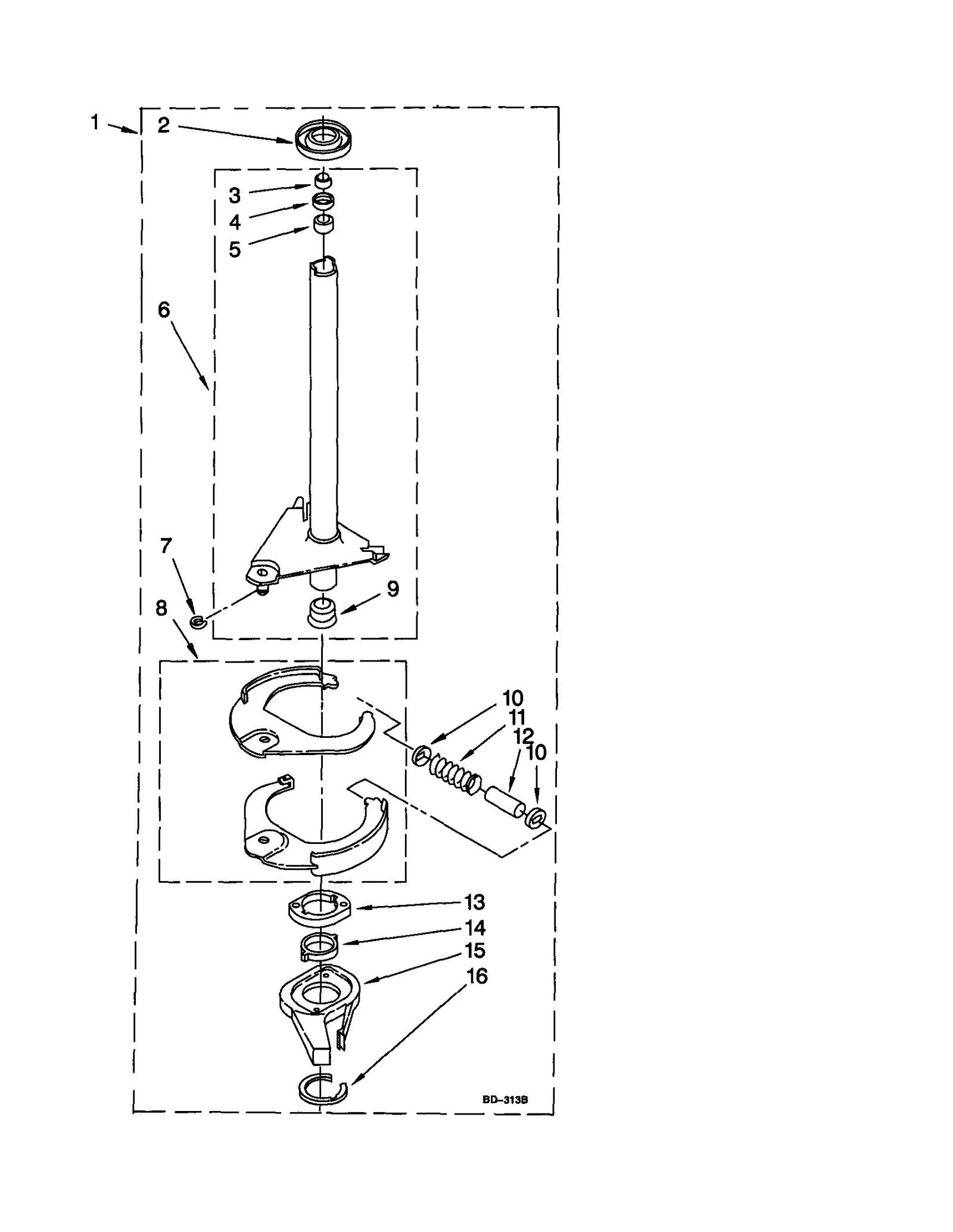 BRAKE AND DRIVE TUBE