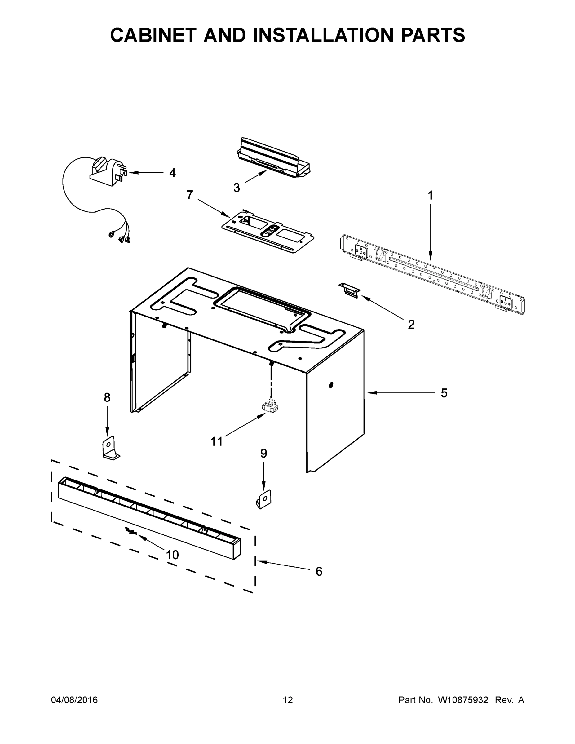 07 - CABINET AND INSTALLATION PARTS