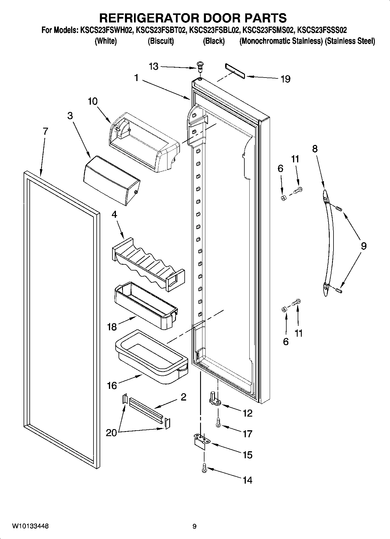 06 - REFRIGERATOR DOOR PARTS