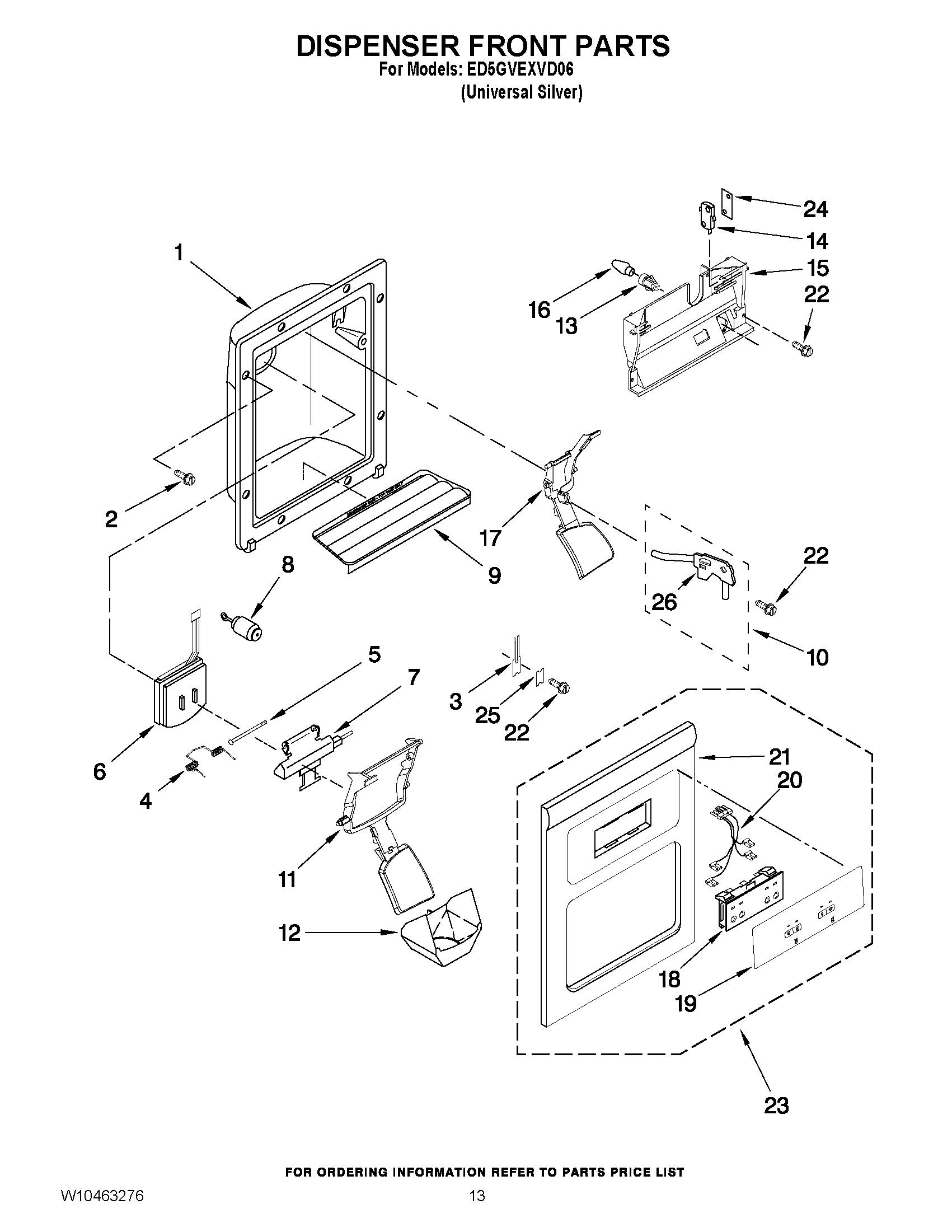 08 - DISPENSER FRONT PARTS