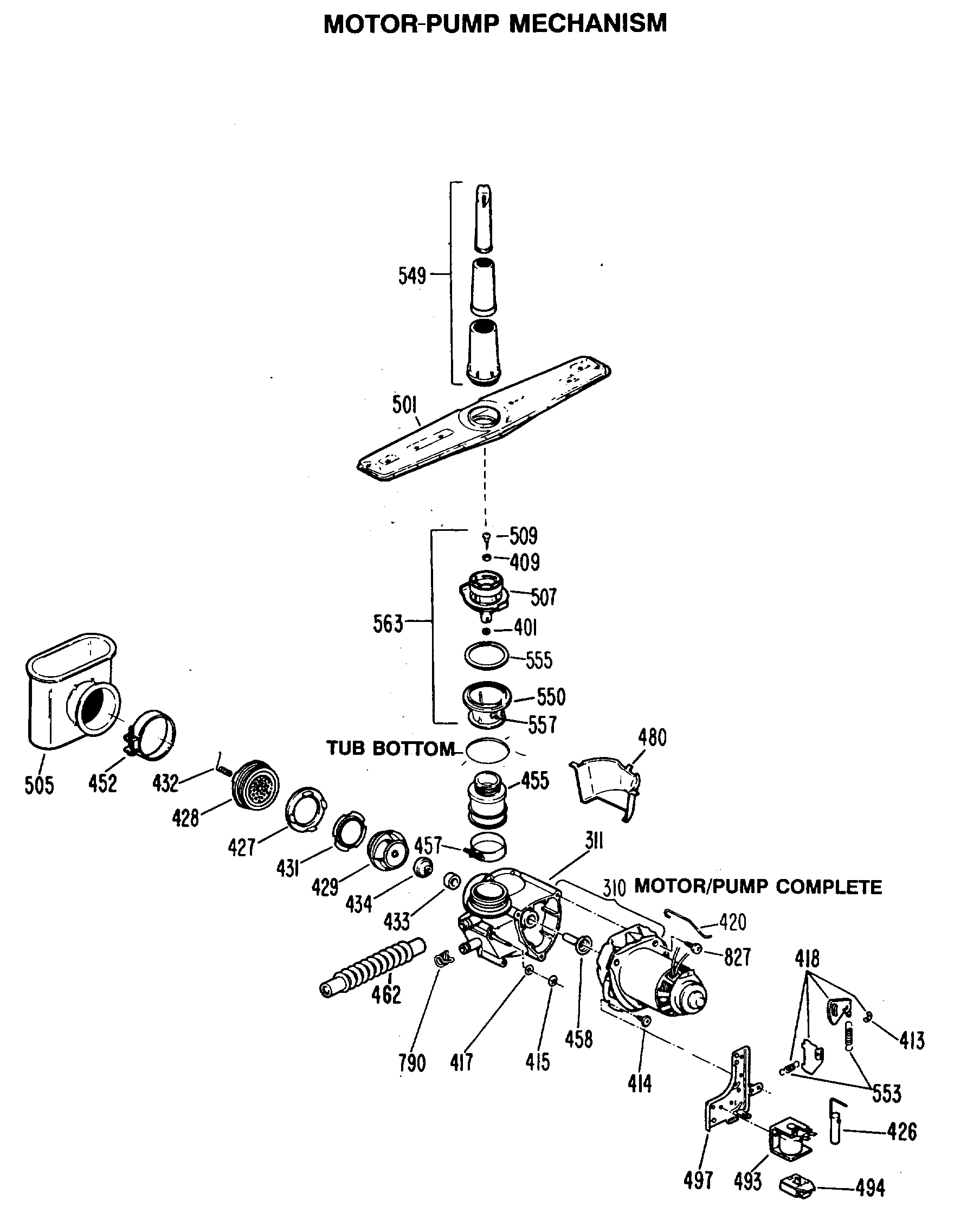 MOTOR-PUMP MECHANISM