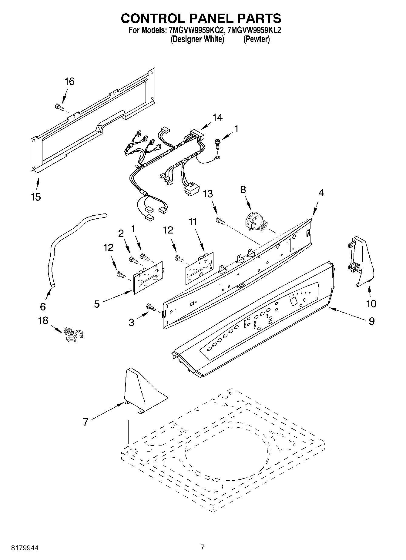 04 - CONTROL PANEL PARTS