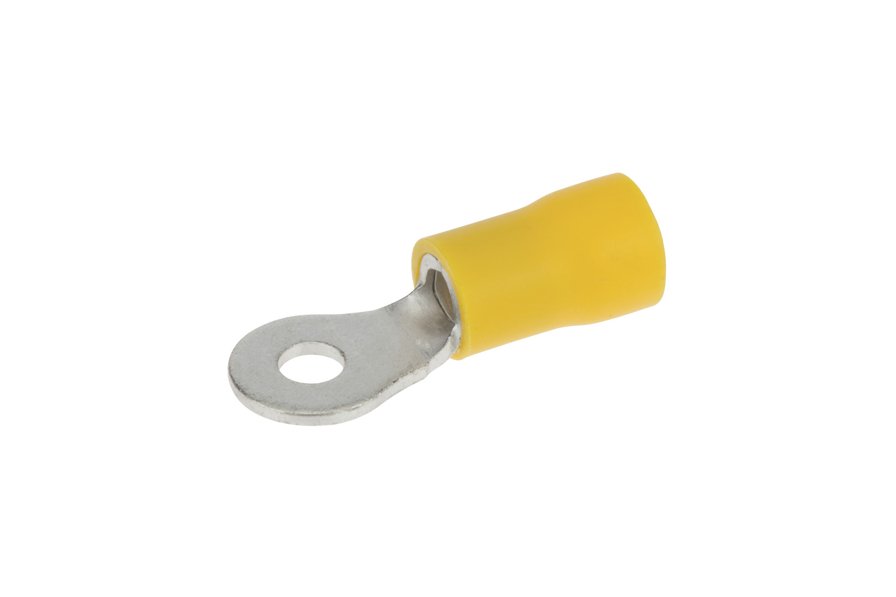 RT5.5-4DG | Cabac Stud Ring Terminal Double Grip Suitable For 4mm Cable  Yellow Packet of 50