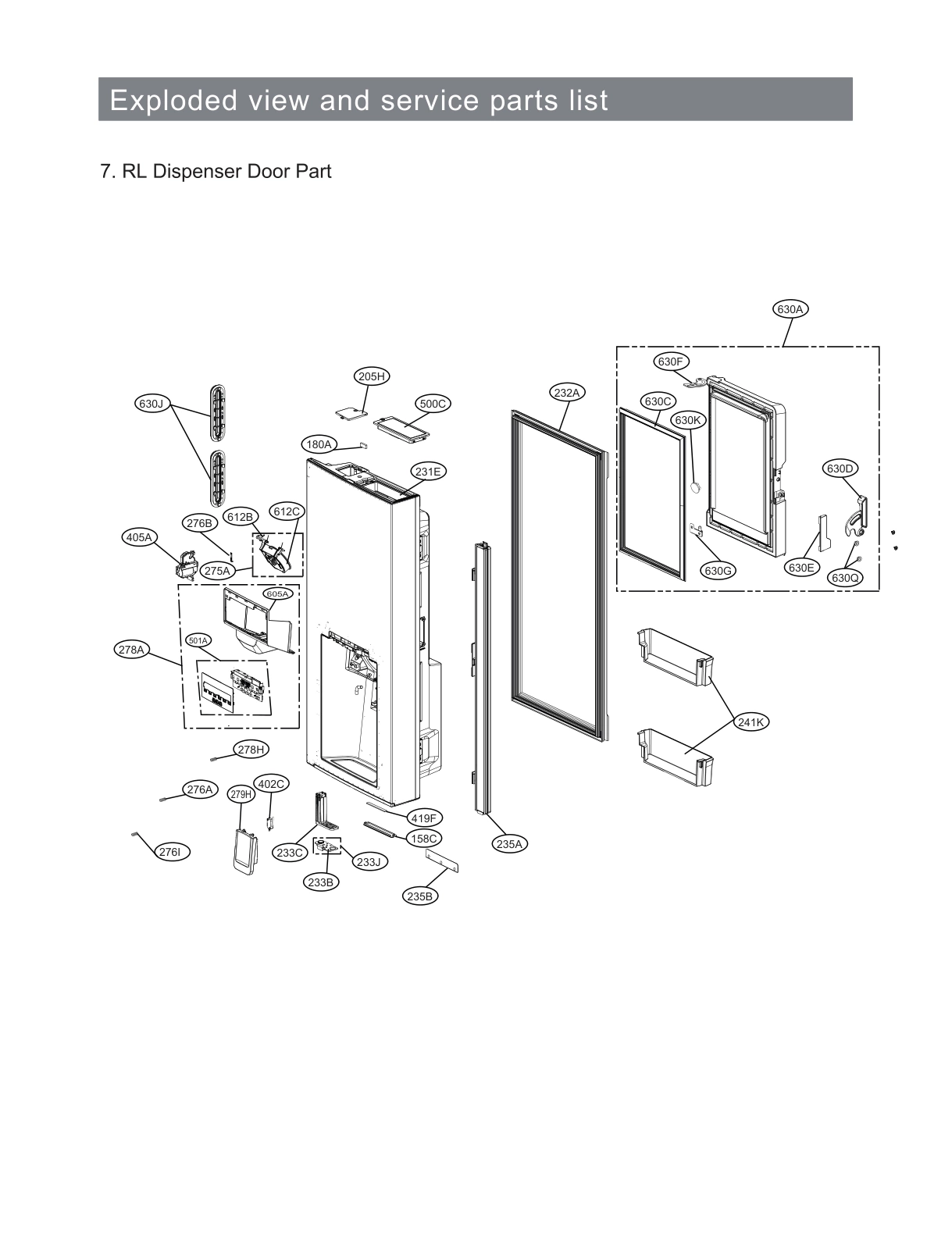 DISPENSER DOOR PART