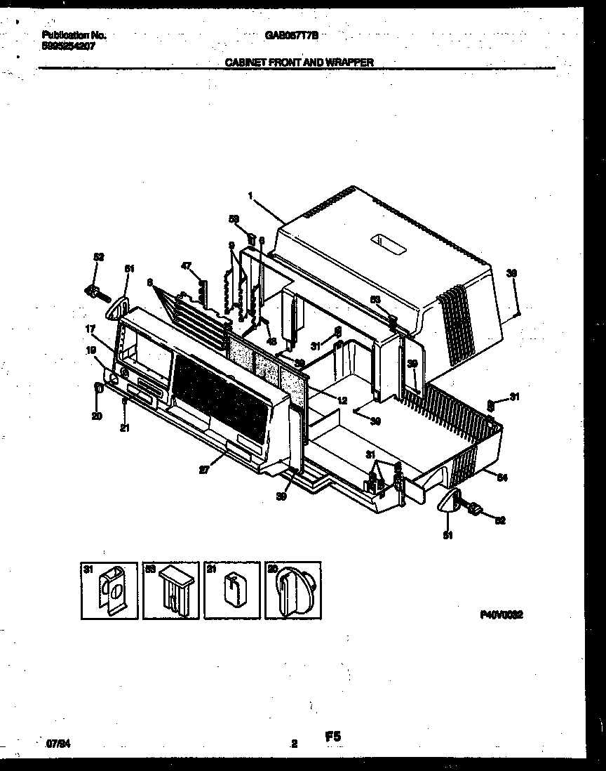 02 - CABINET FRONT AND WRAPPER