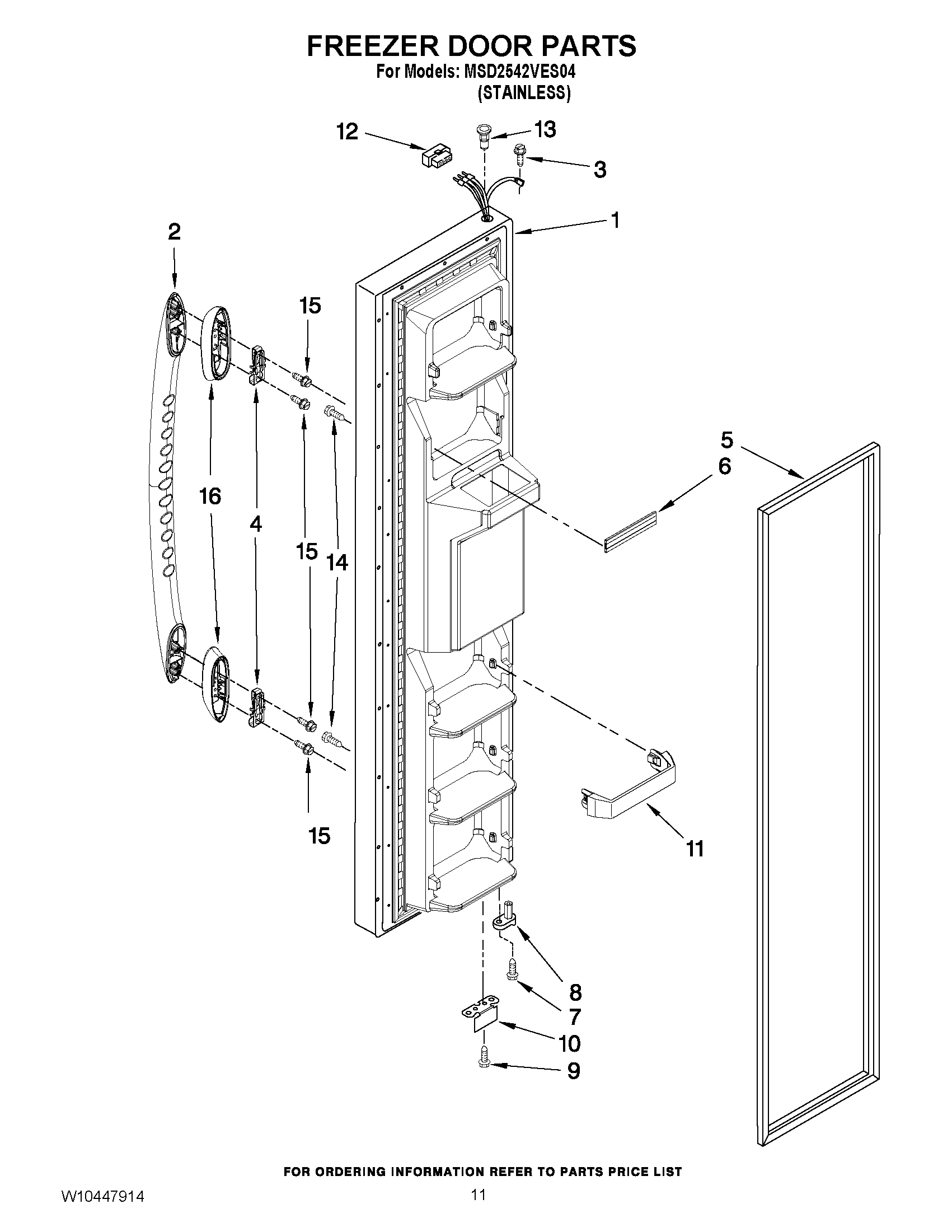 07 - FREEZER DOOR PARTS