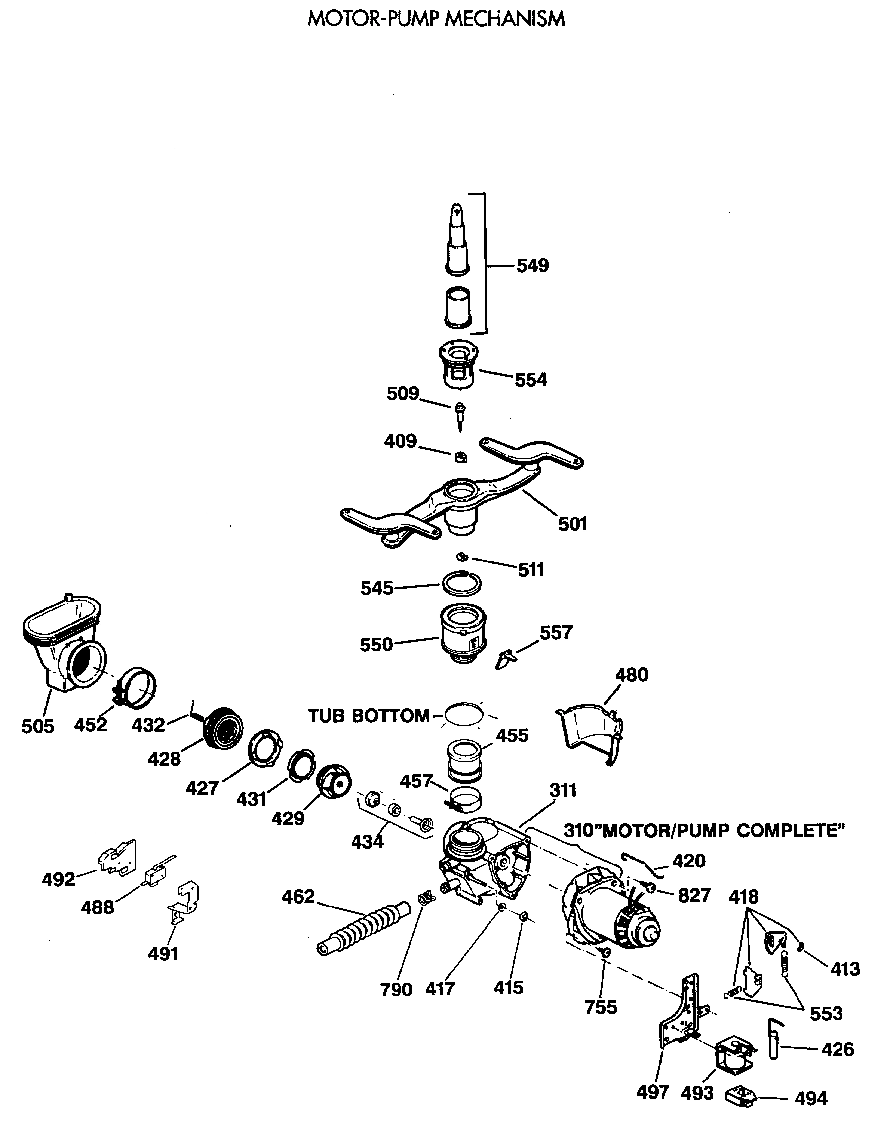 MOTOR-PUMP MECHANISM