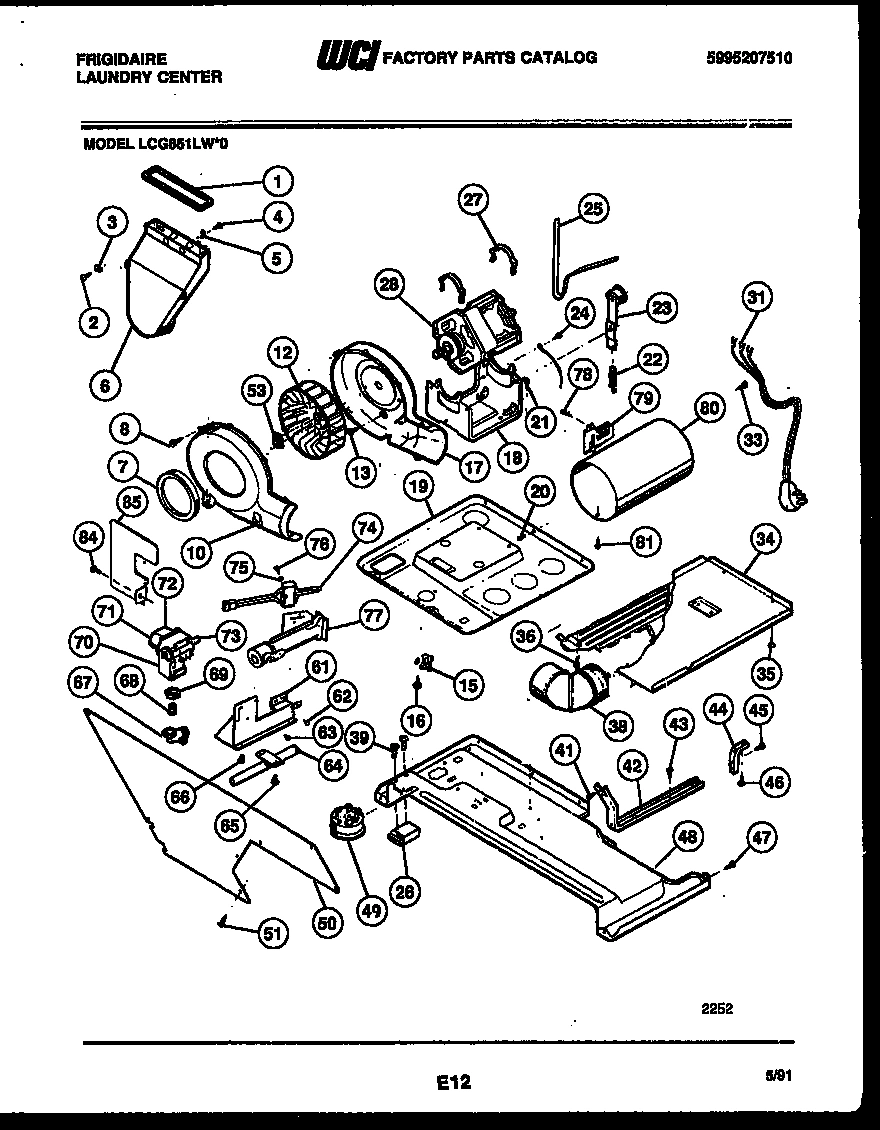 03 - MOTOR, BLOWER AND CABINET PARTS