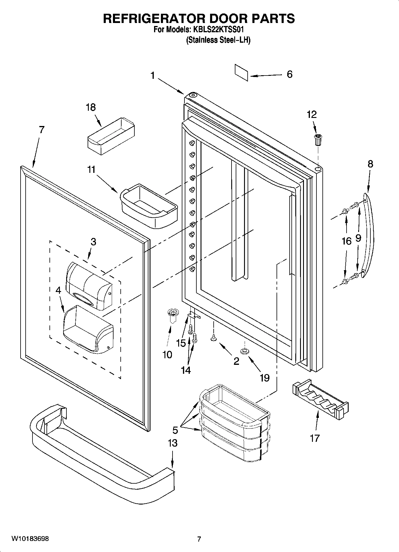 04 - REFRIGERATOR DOOR PARTS