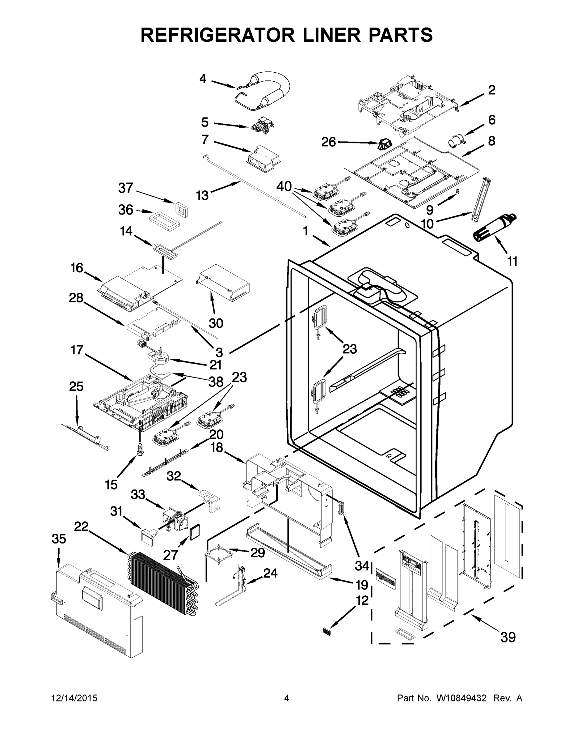 03 - REFRIGERATOR LINER PARTS