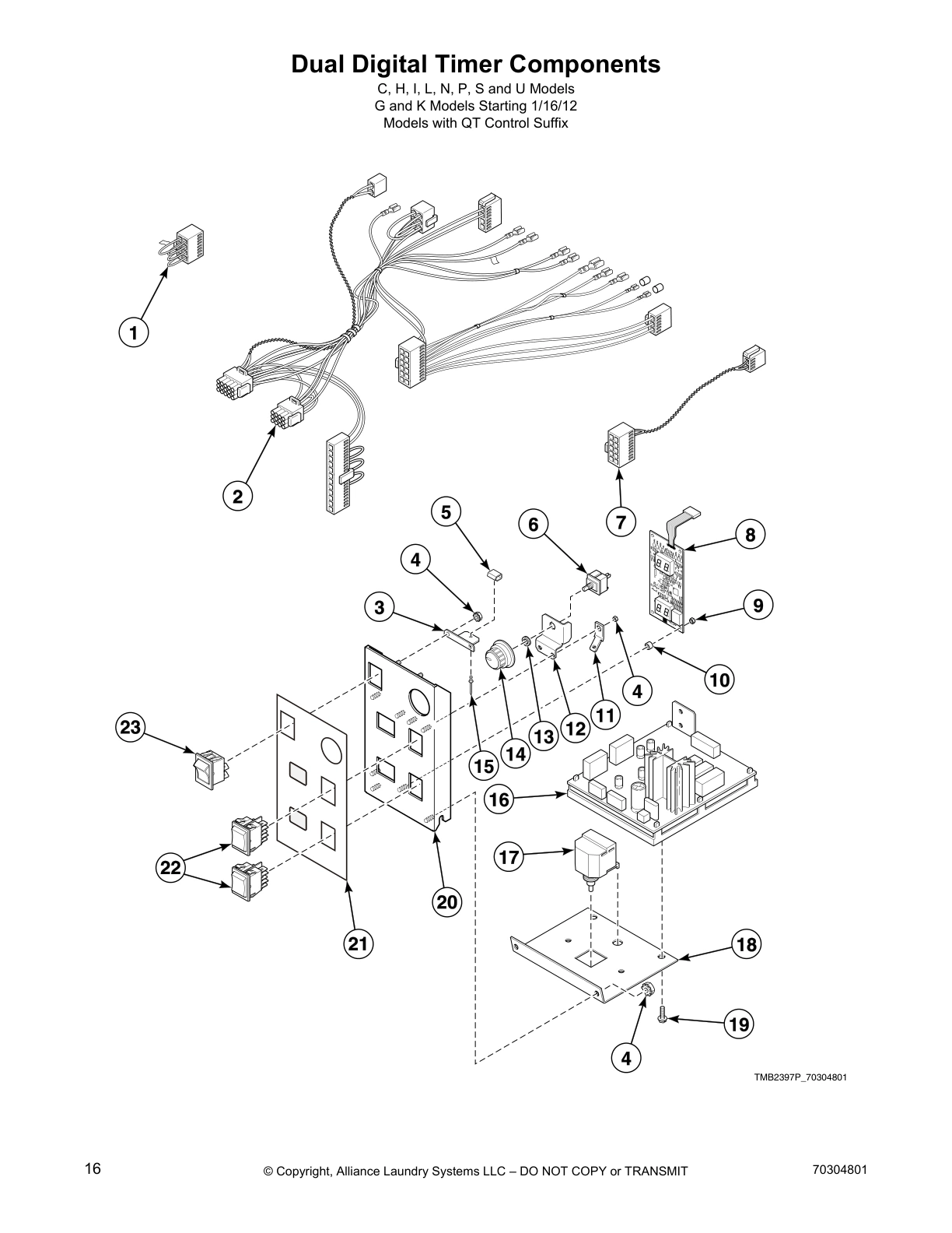 Dual Digital Timer Components