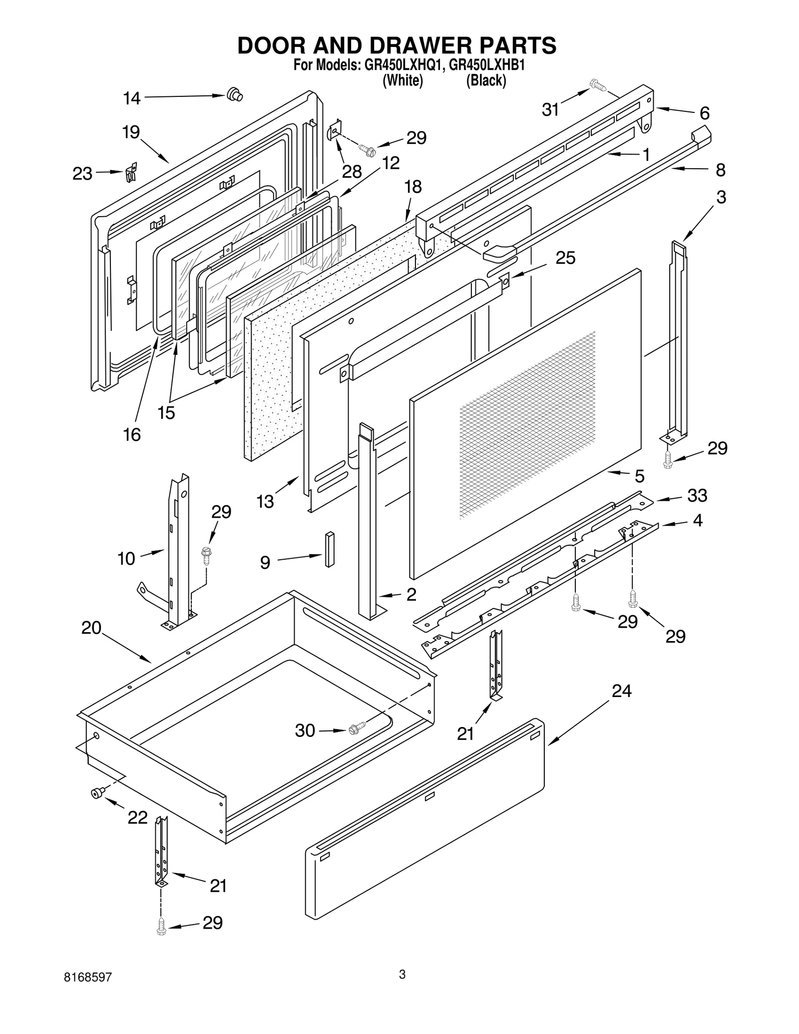 DOOR AND DRAWER PARTS
