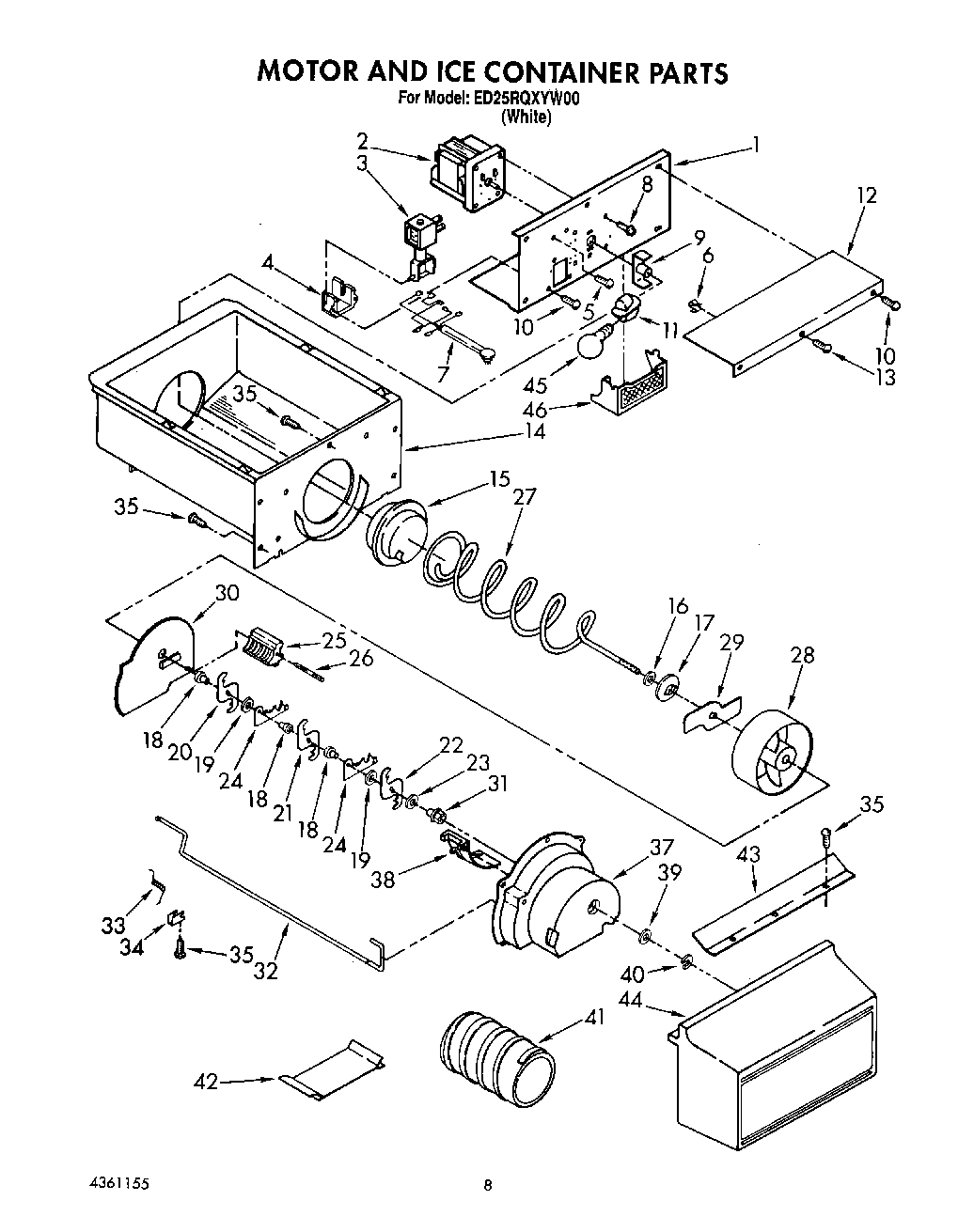 06 - MOTOR AND ICE CONTAINER