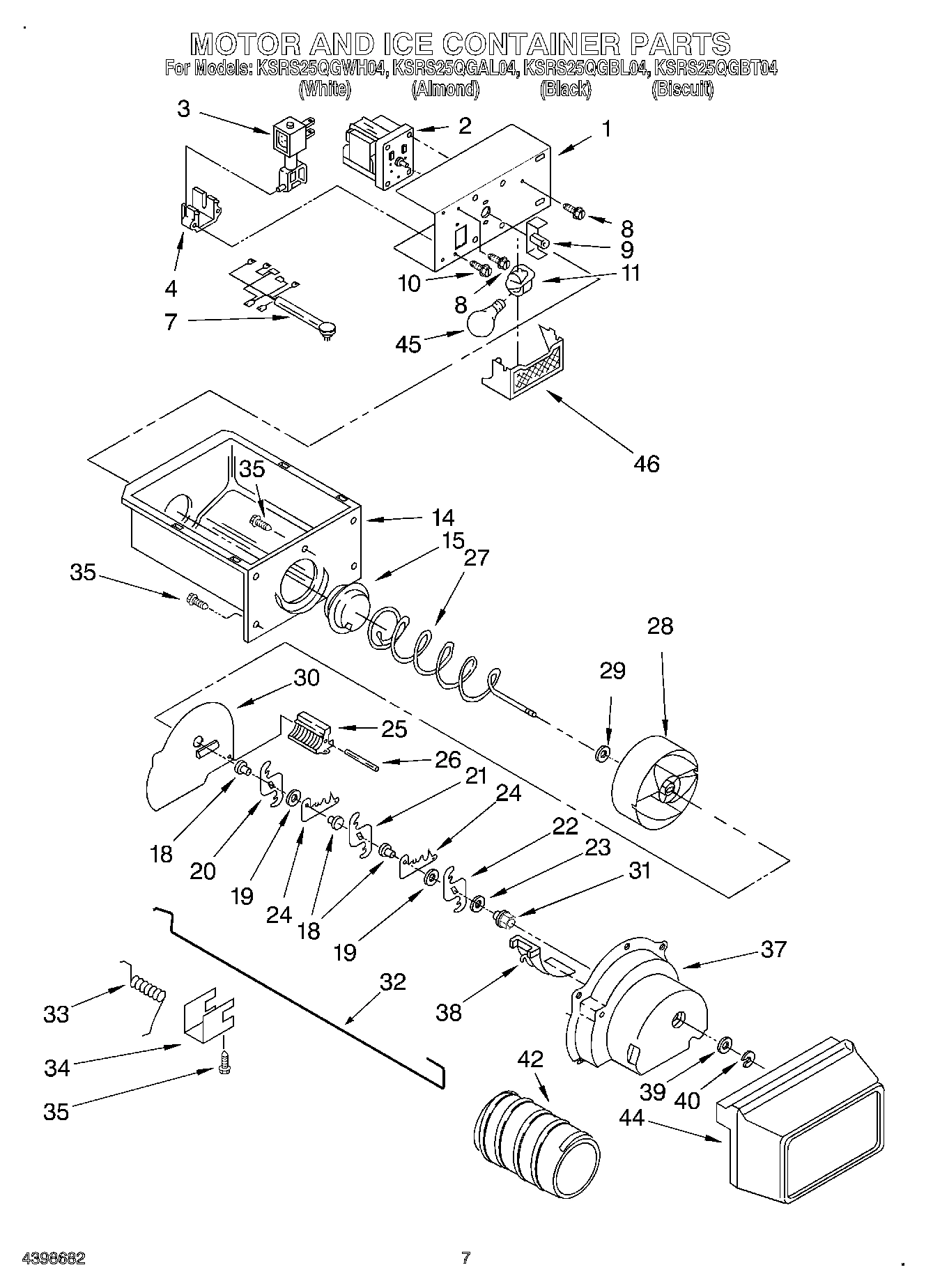 05 - MOTOR AND ICE CONTAINER