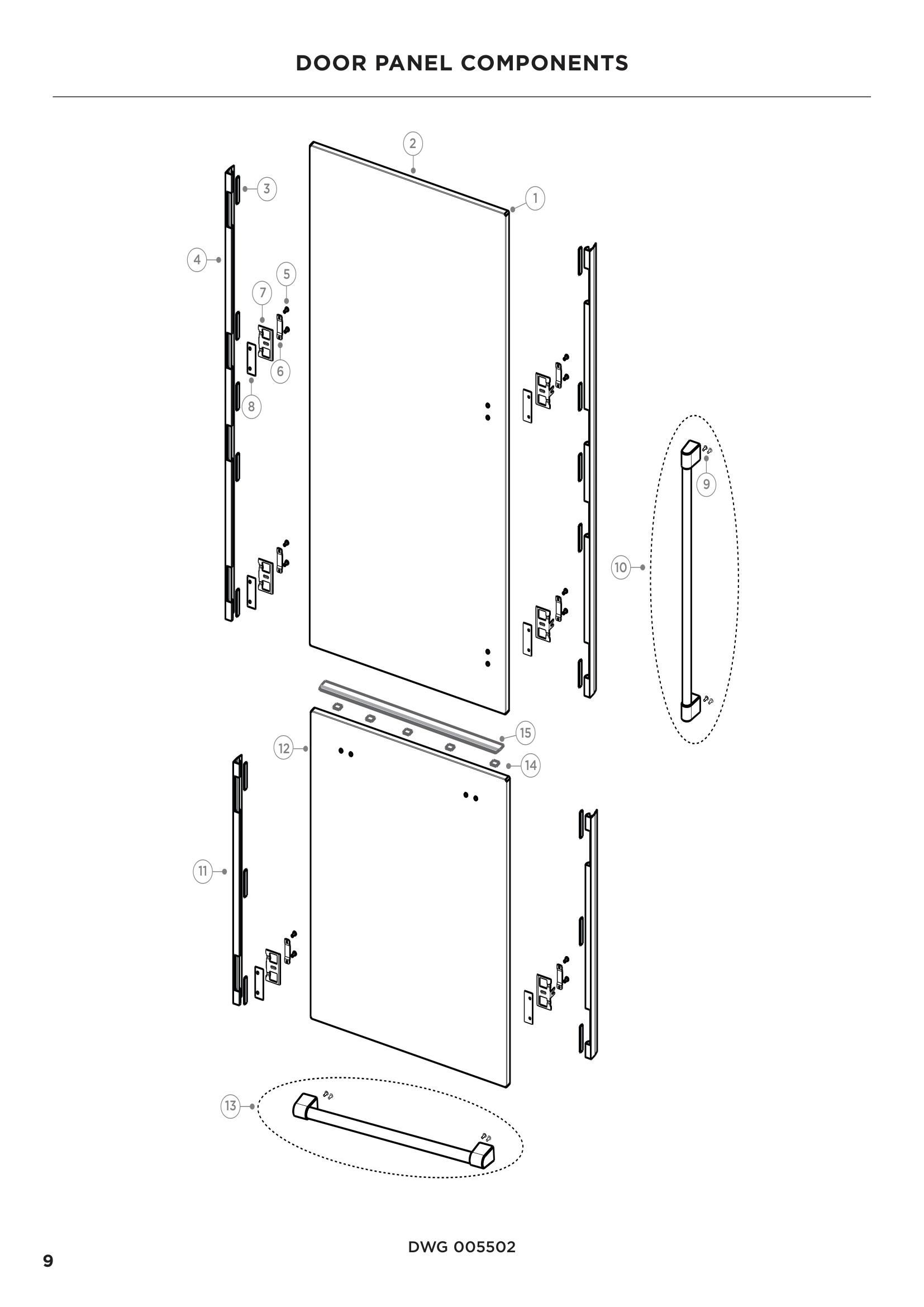 DOOR PANEL COMPONENTS
