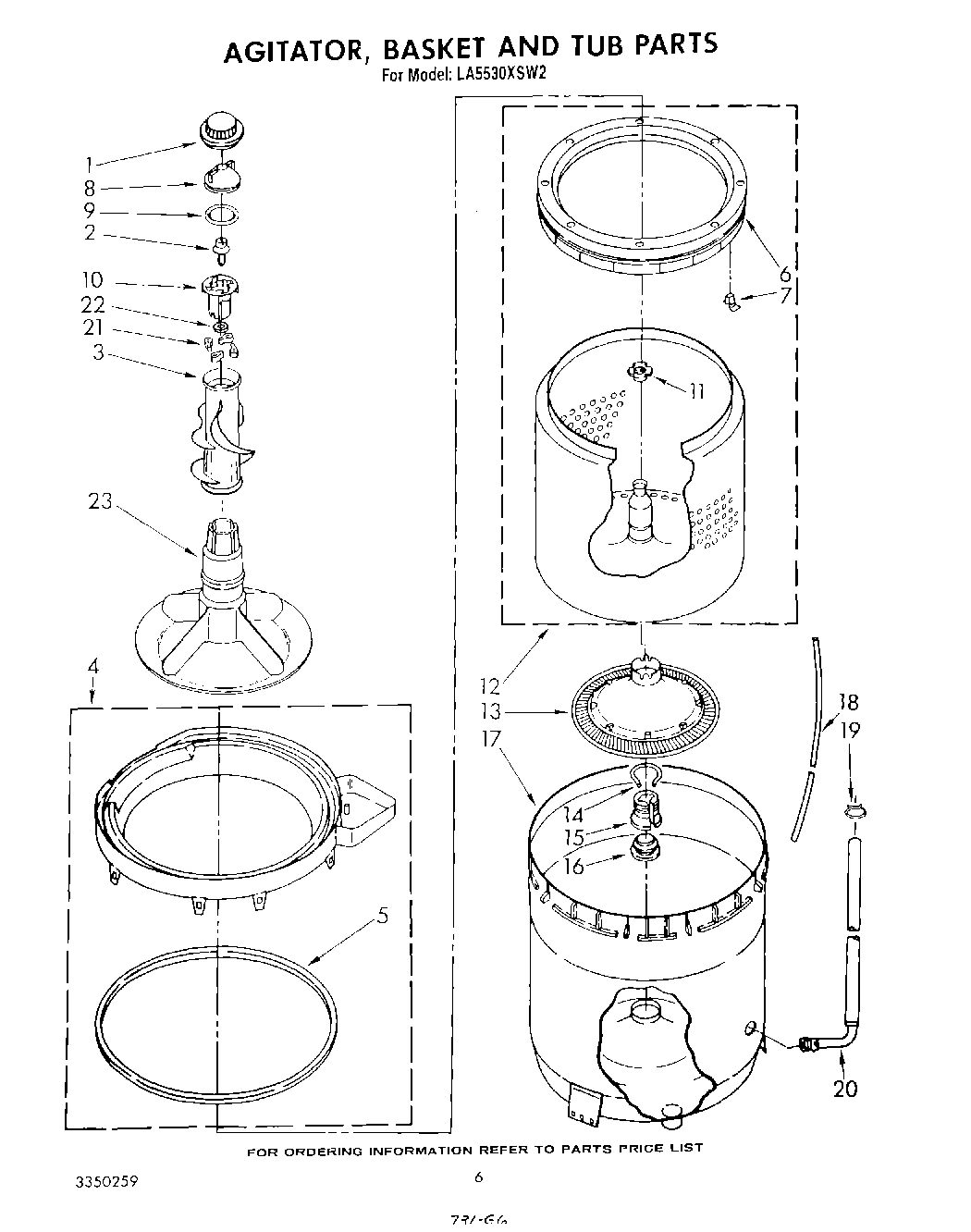 04 - AGITATOR, BASKET AND TUB