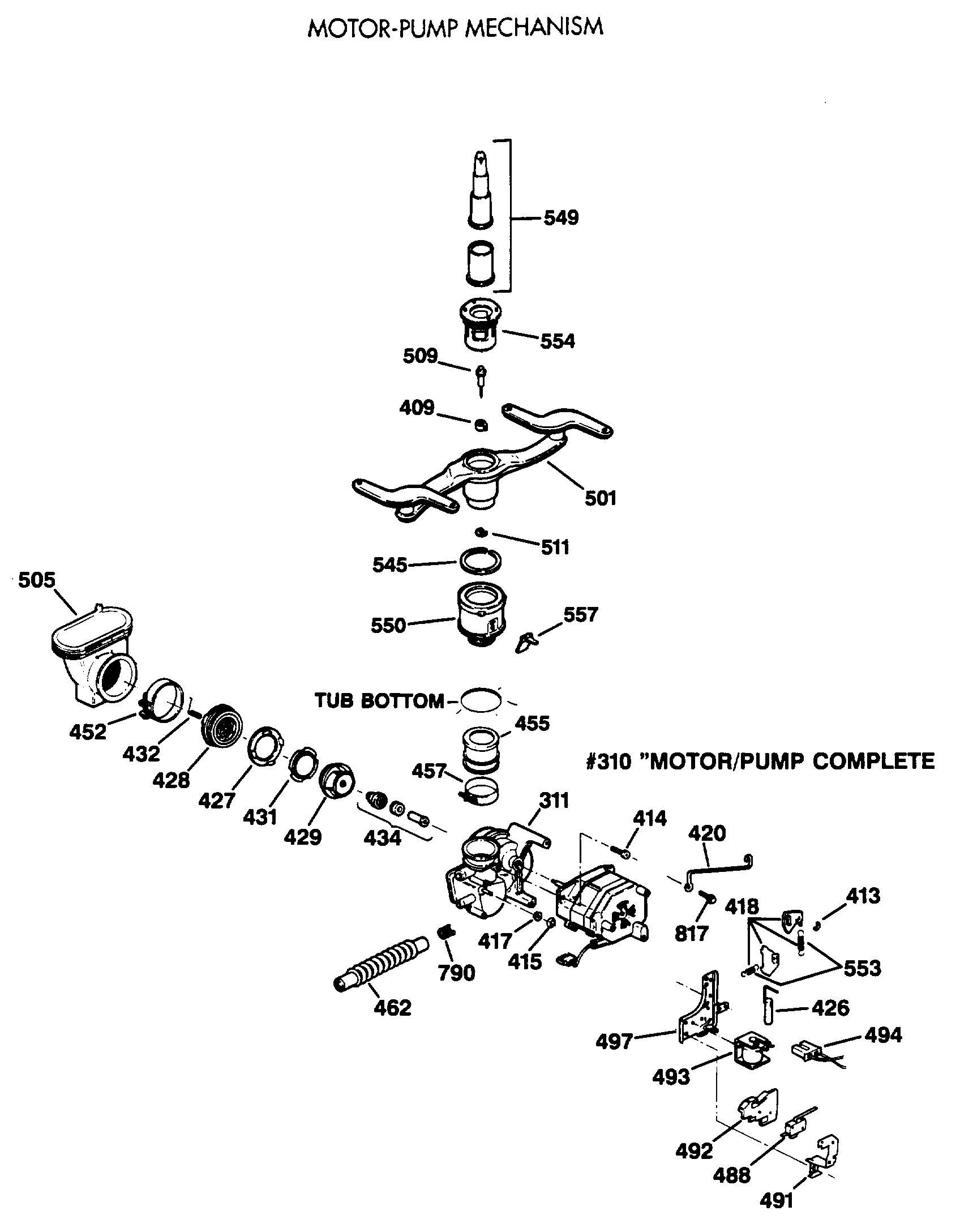 MOTOR-PUMP MECHANISM