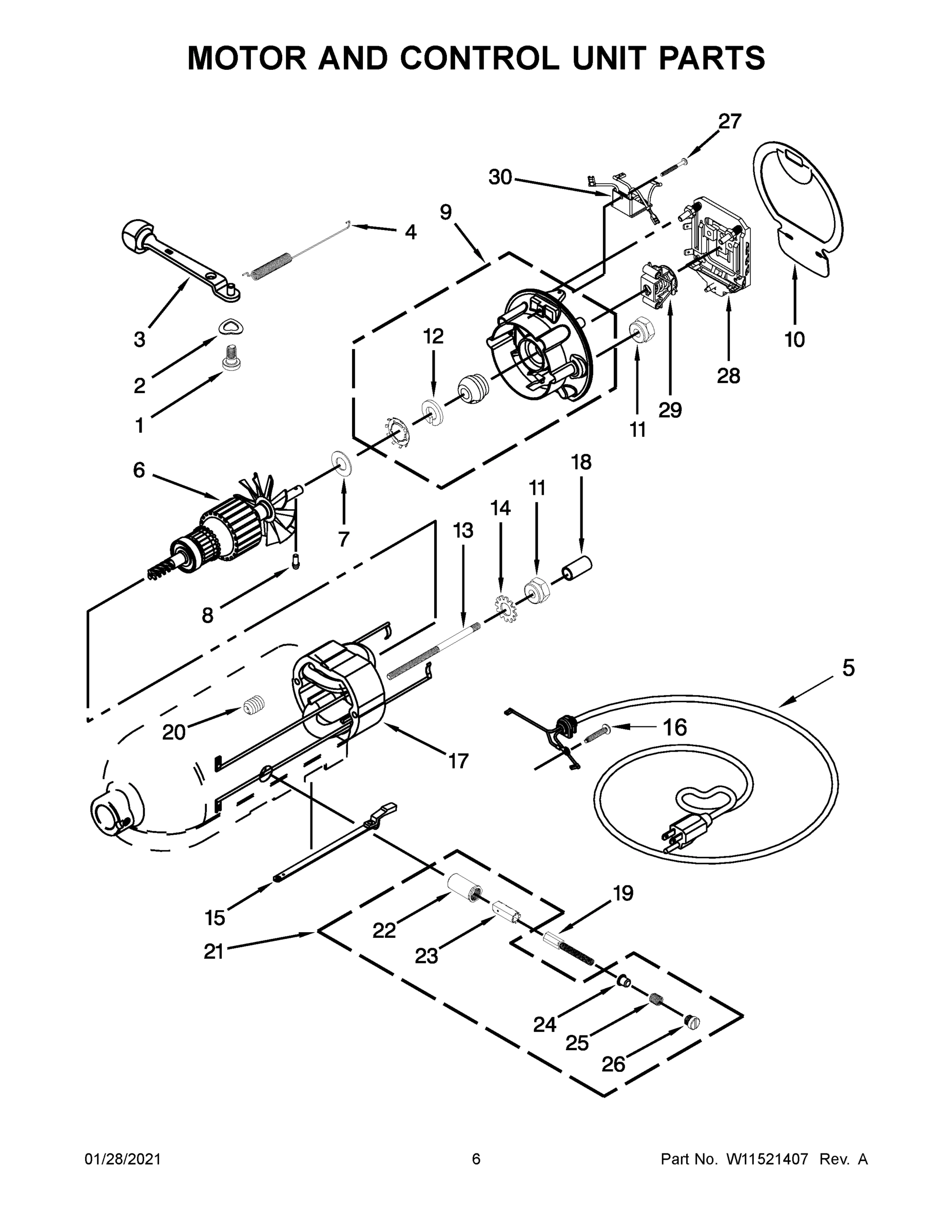 04 - MOTOR AND CONTROL UNIT PARTS