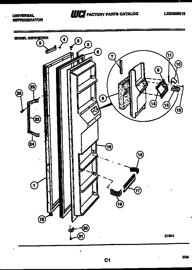 02 - FREEZER DOOR PARTS