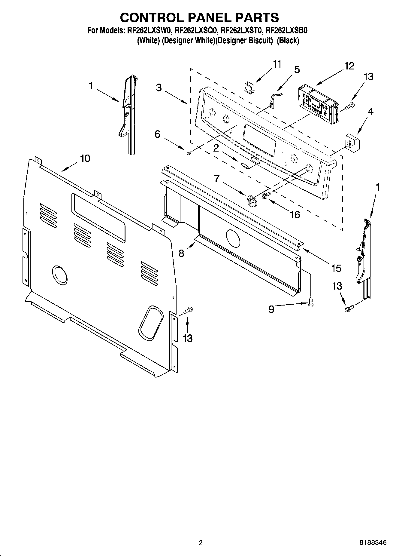 02 - CONTROL PANEL PARTS