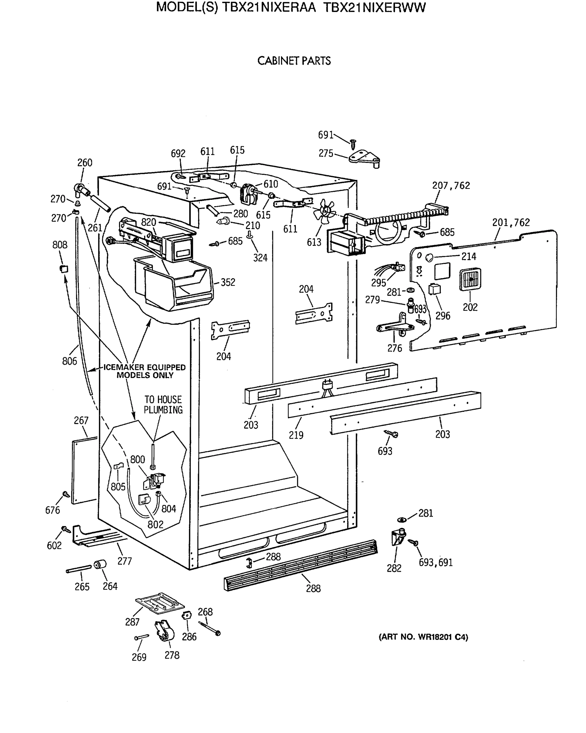 CABINET PARTS