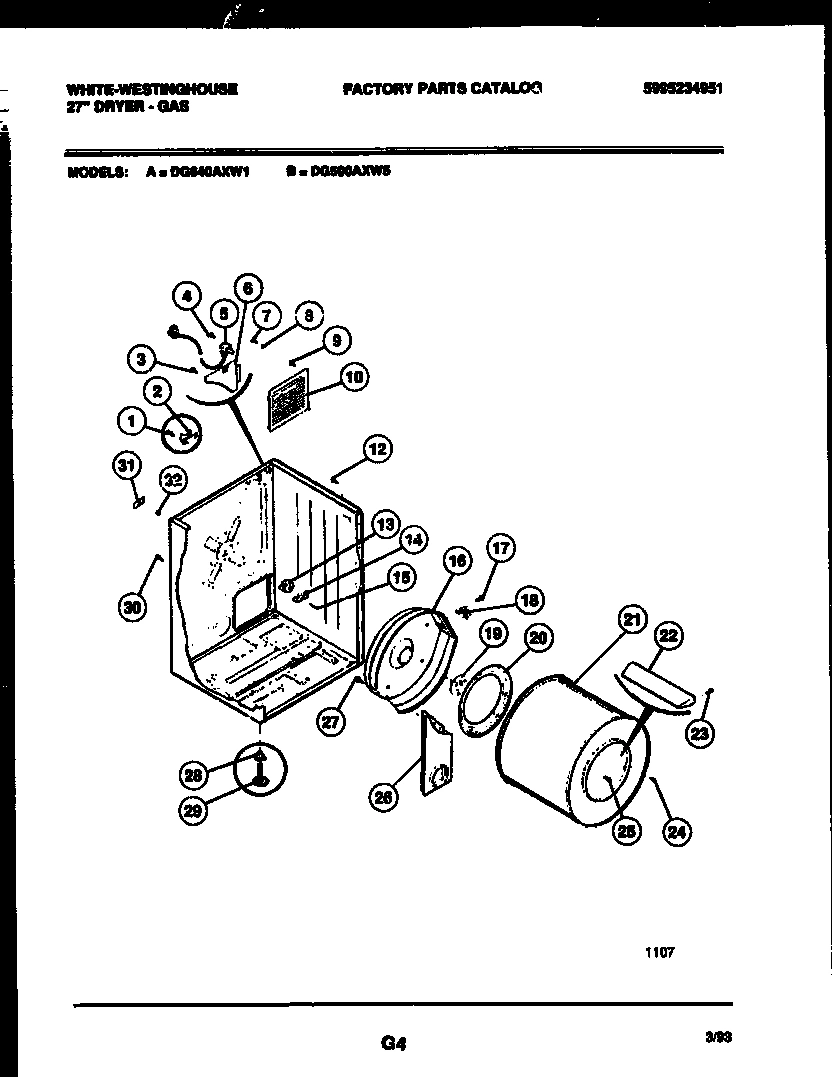 02 - CABINET AND COMPONENT PARTS