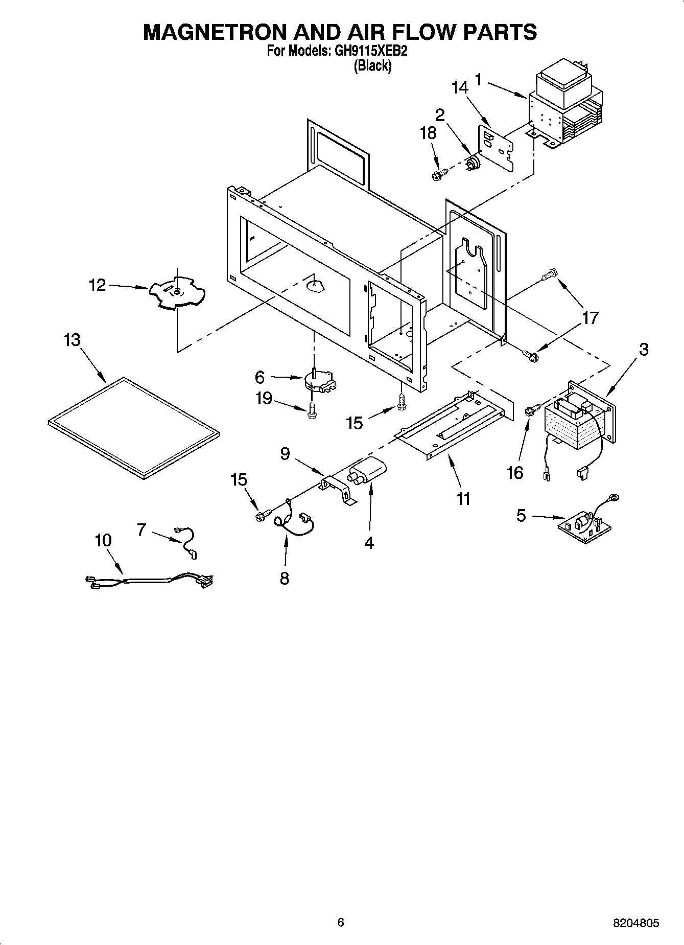 05 - MAGNETRON AND AIR FLOW PARTS