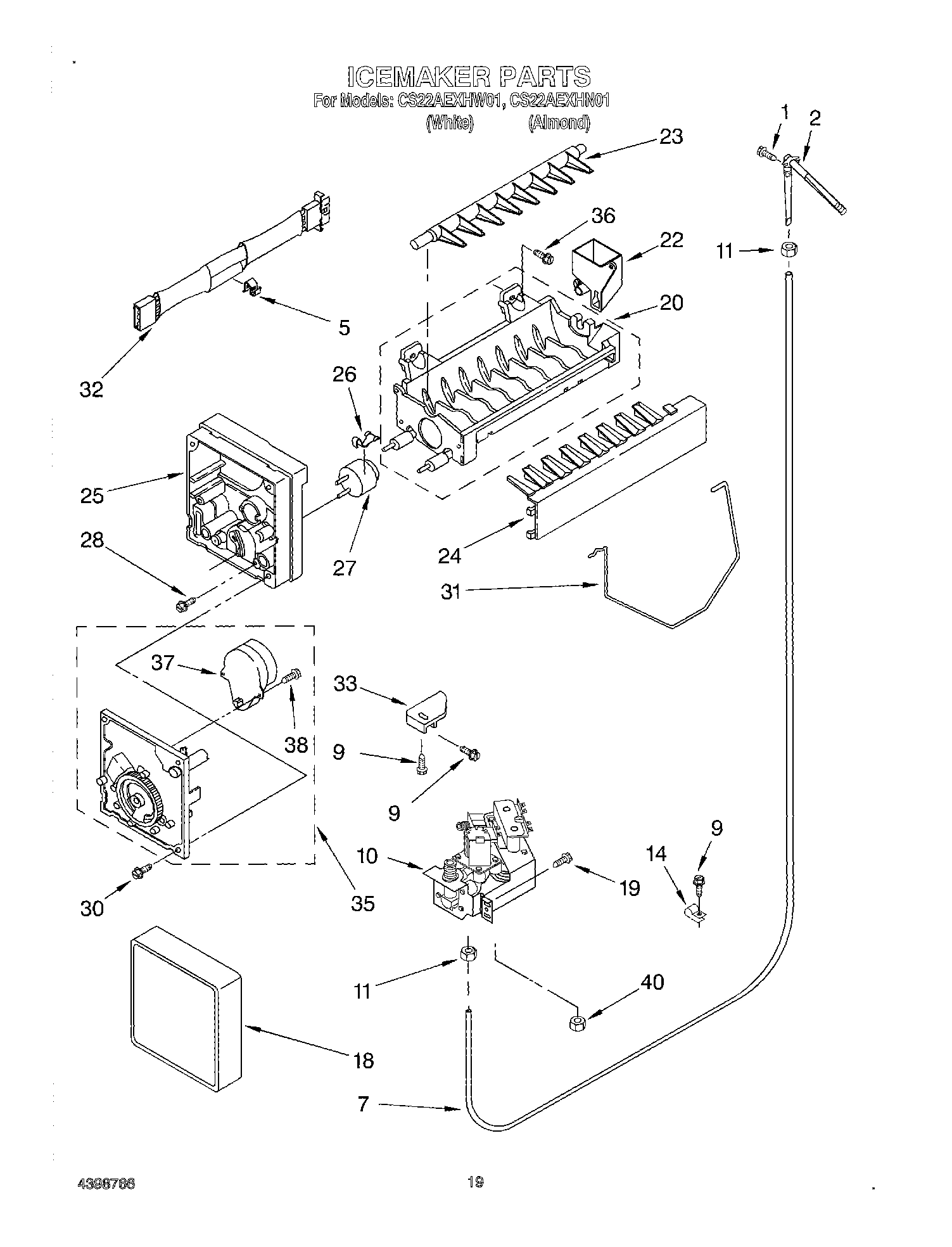 12 - ICE MAKER, OPTIONAL