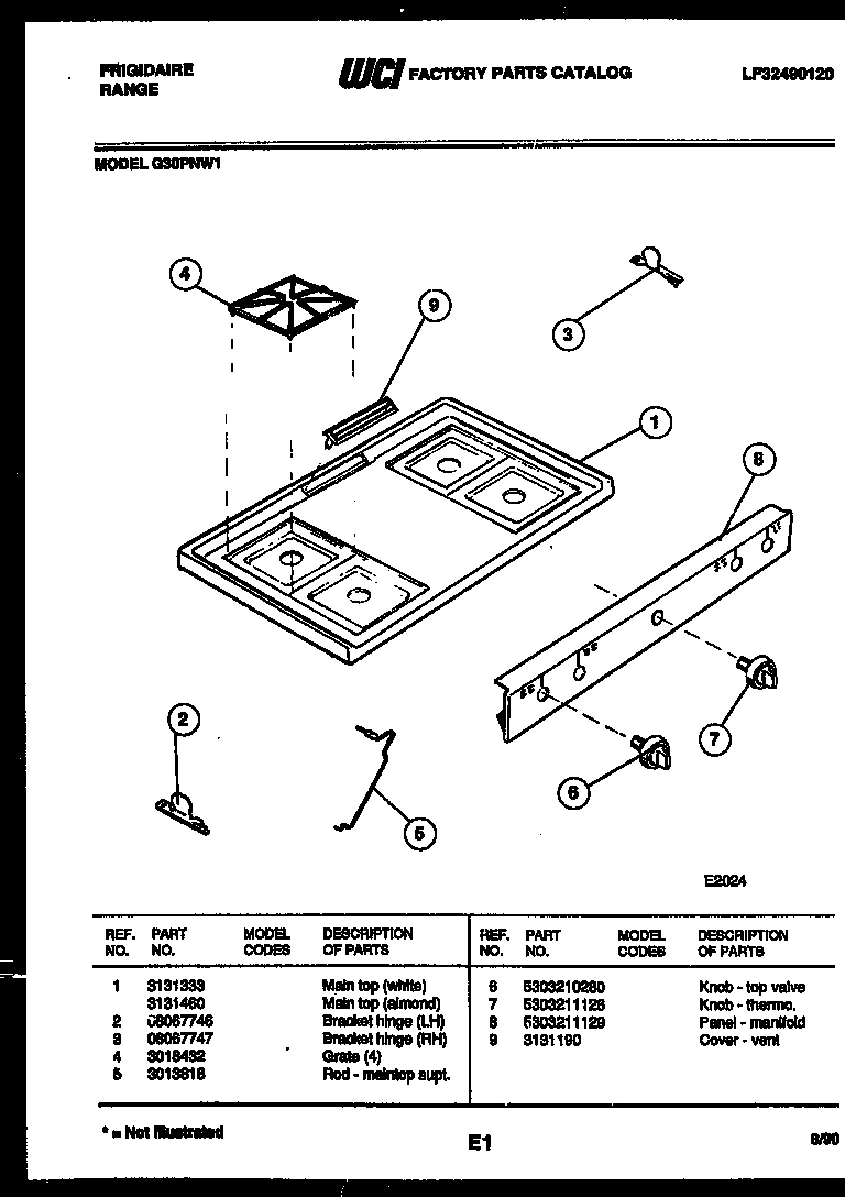 03 - COOKTOP PARTS