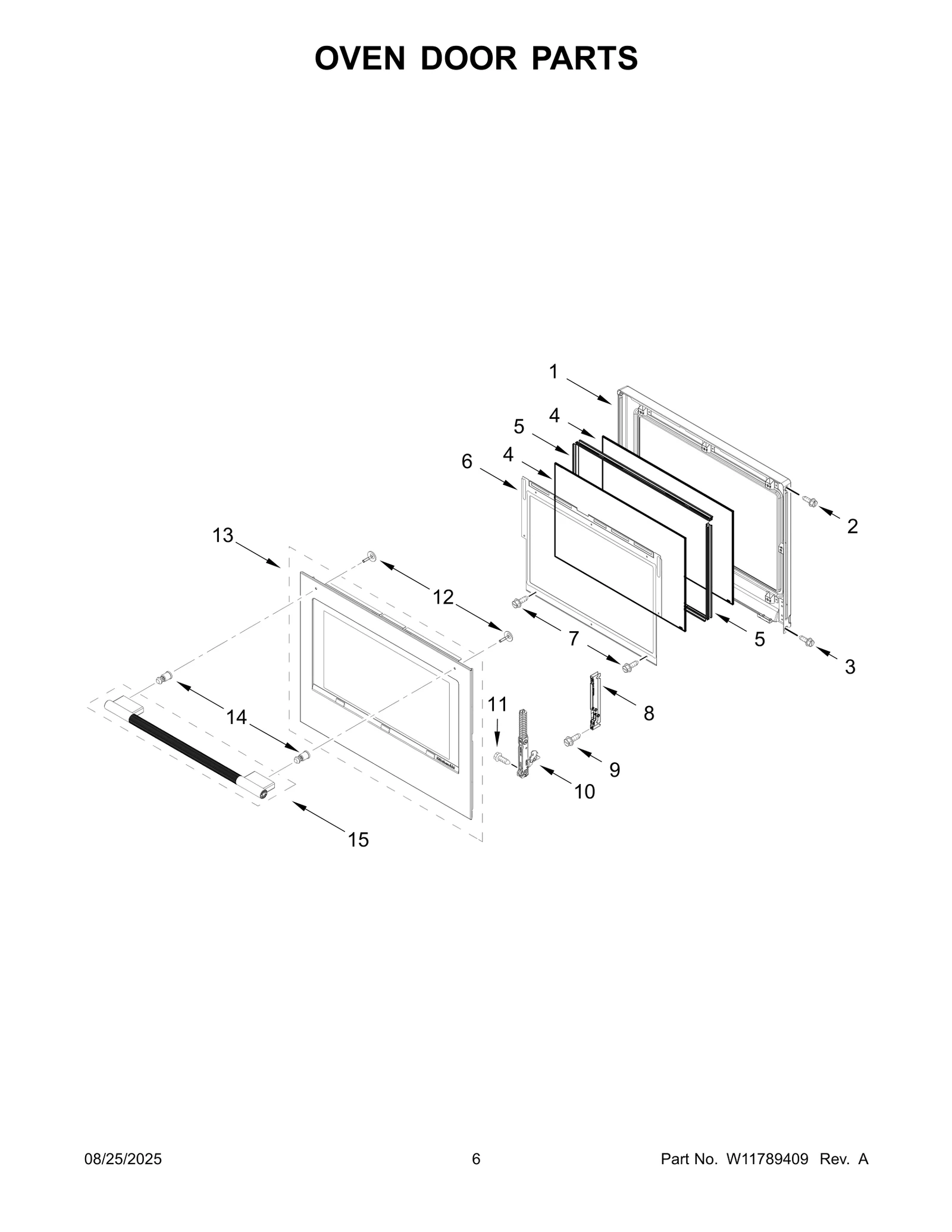 OVEN DOOR PARTS