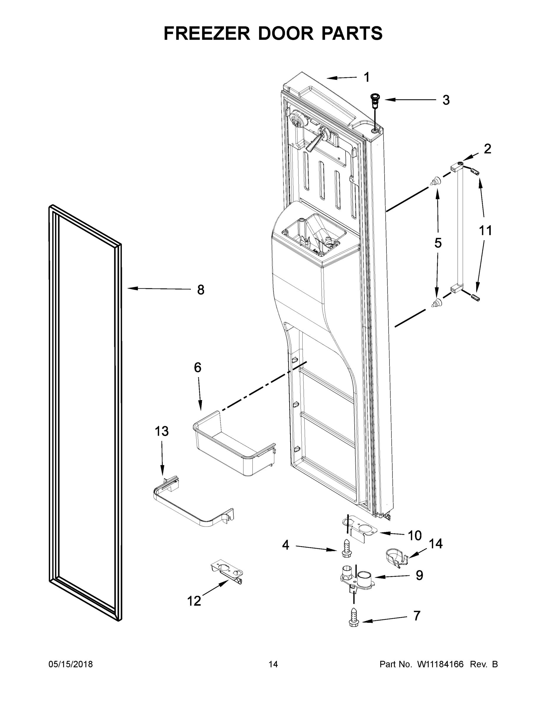 08 - FREEZER DOOR PARTS