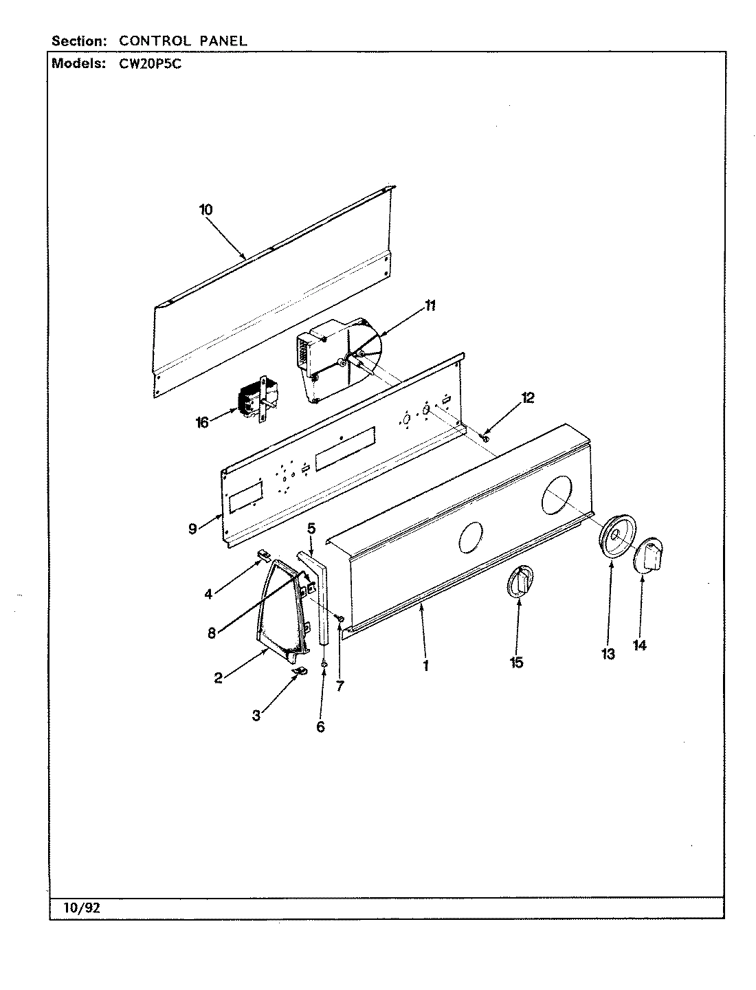 02 - CONTROL PANEL (REV. A-E)