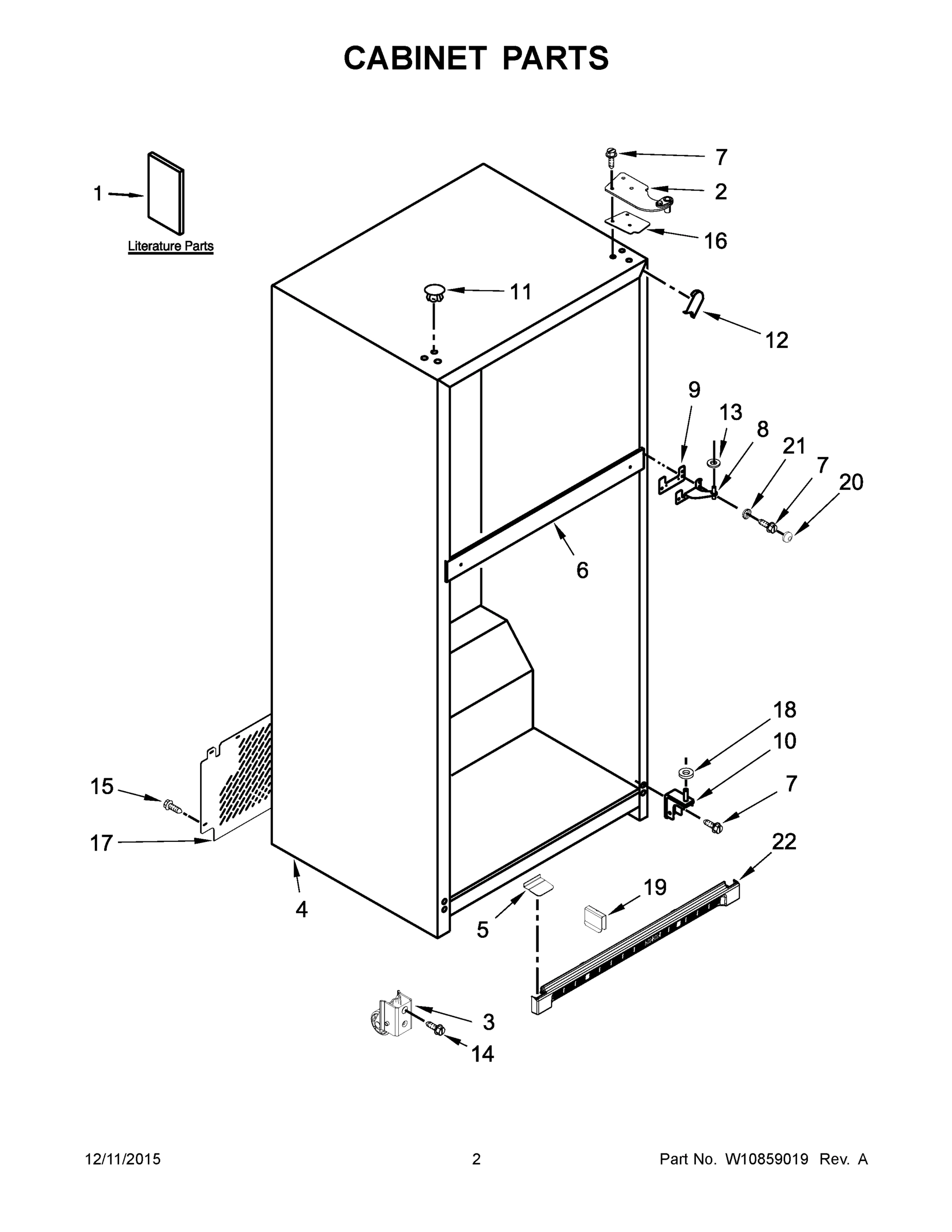 02 - CABINET PARTS