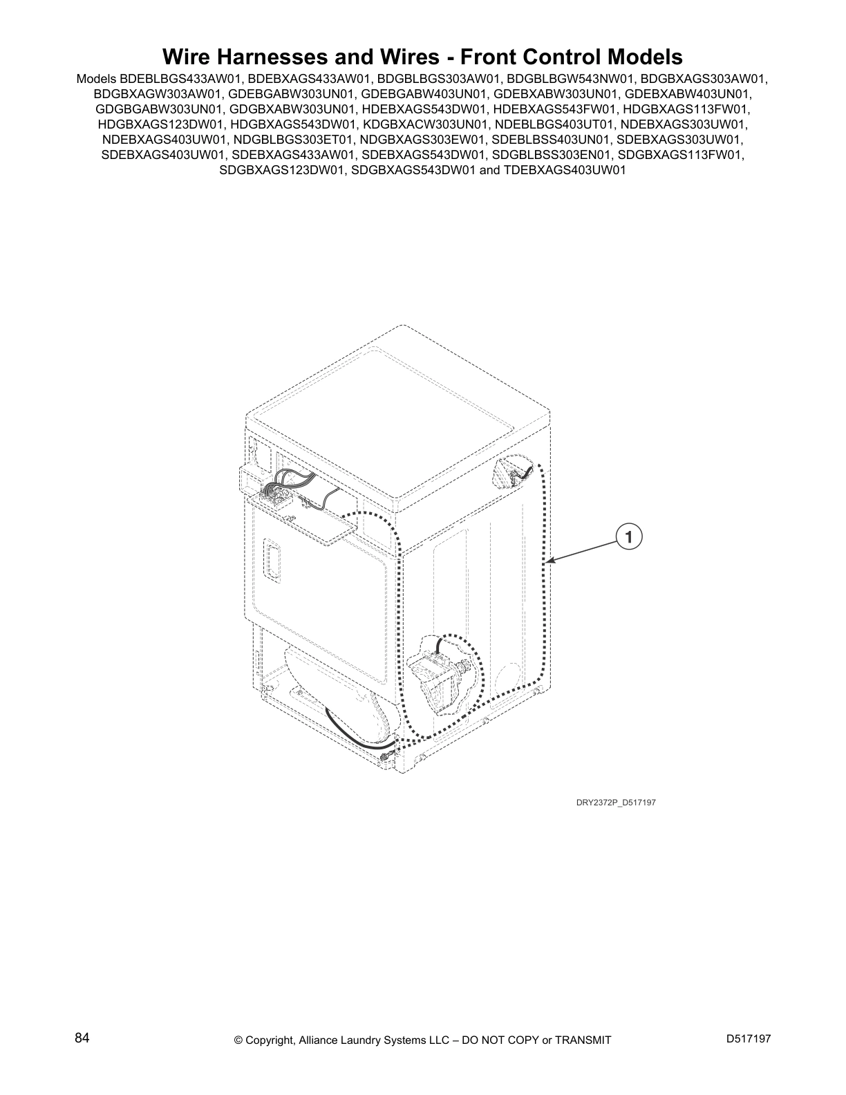 Wire Harnesses and Wires - Front Control Models