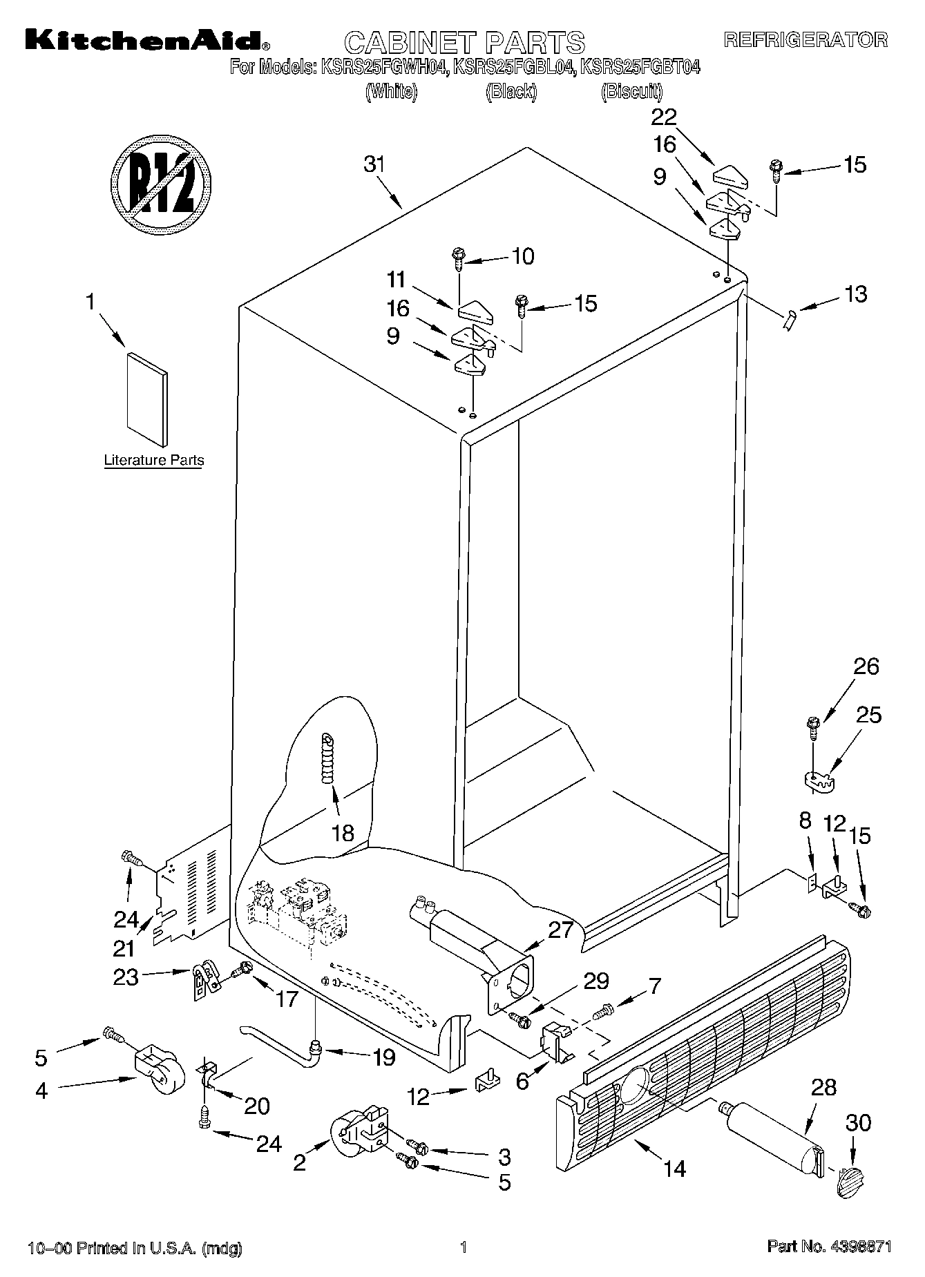 01 - CABINET, LITERATURE