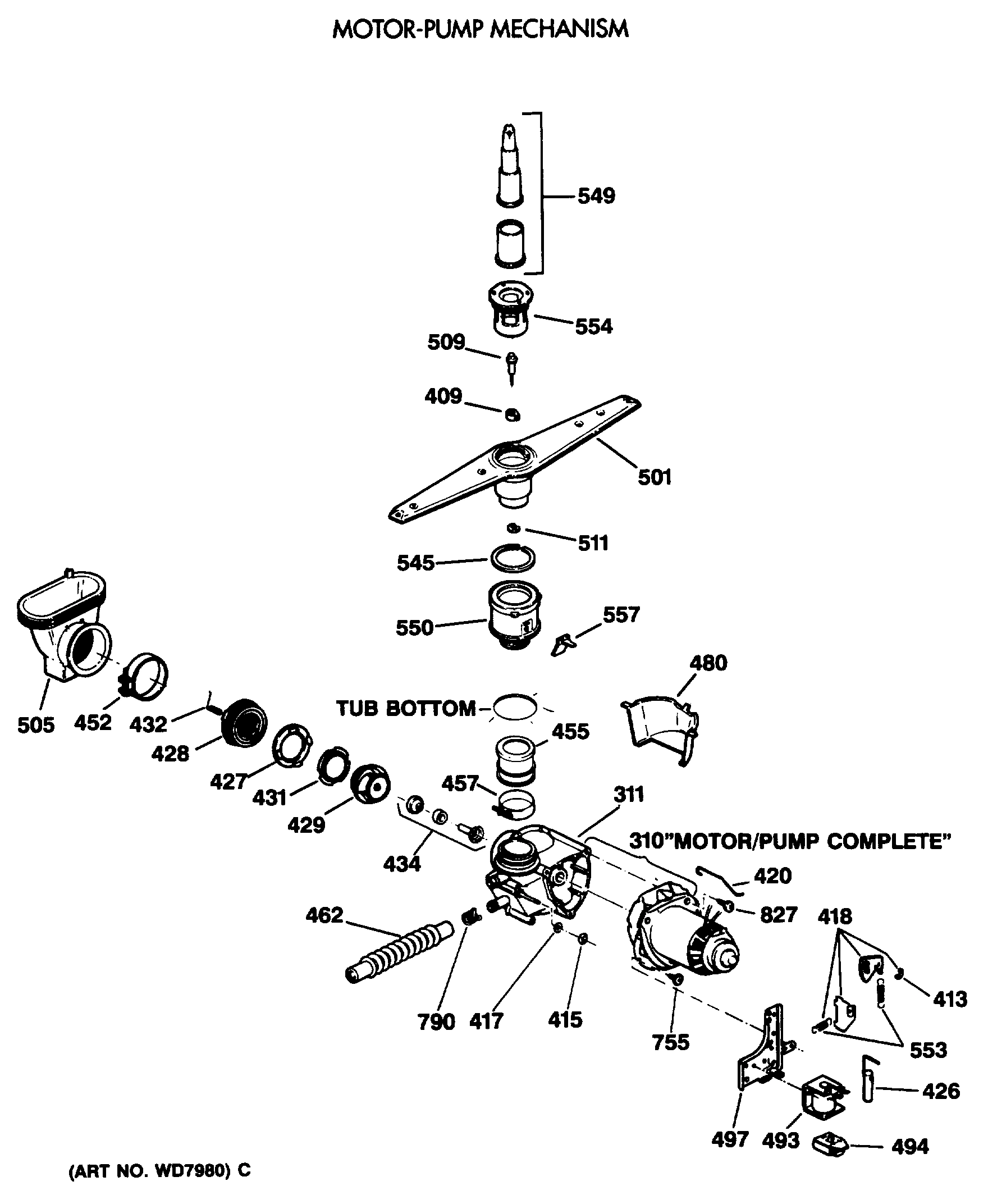 MOTOR-PUMP MECHANISM