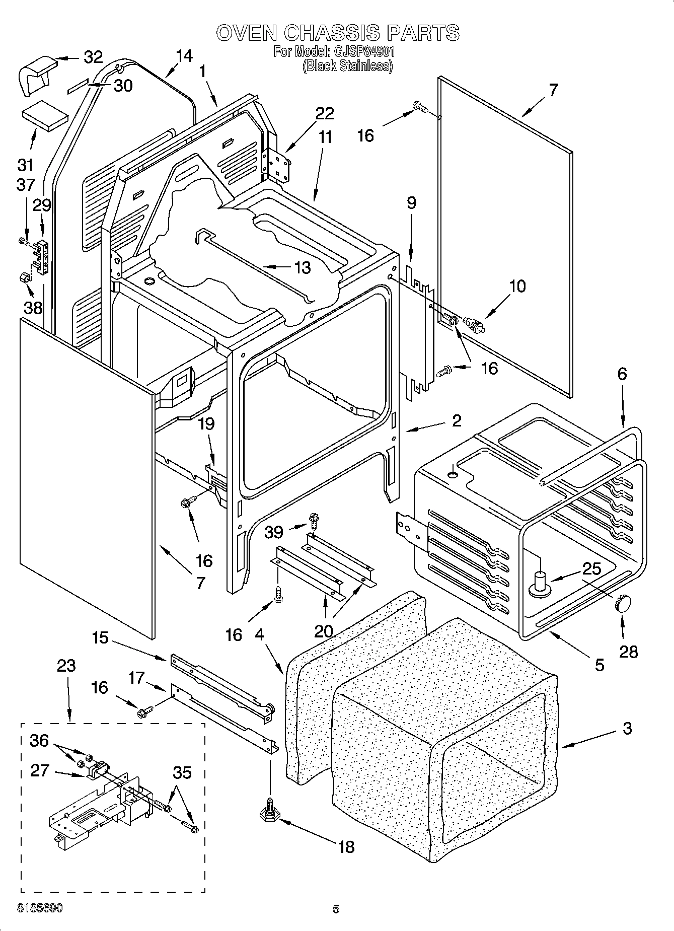 04 - OVEN CHASSIS PARTS