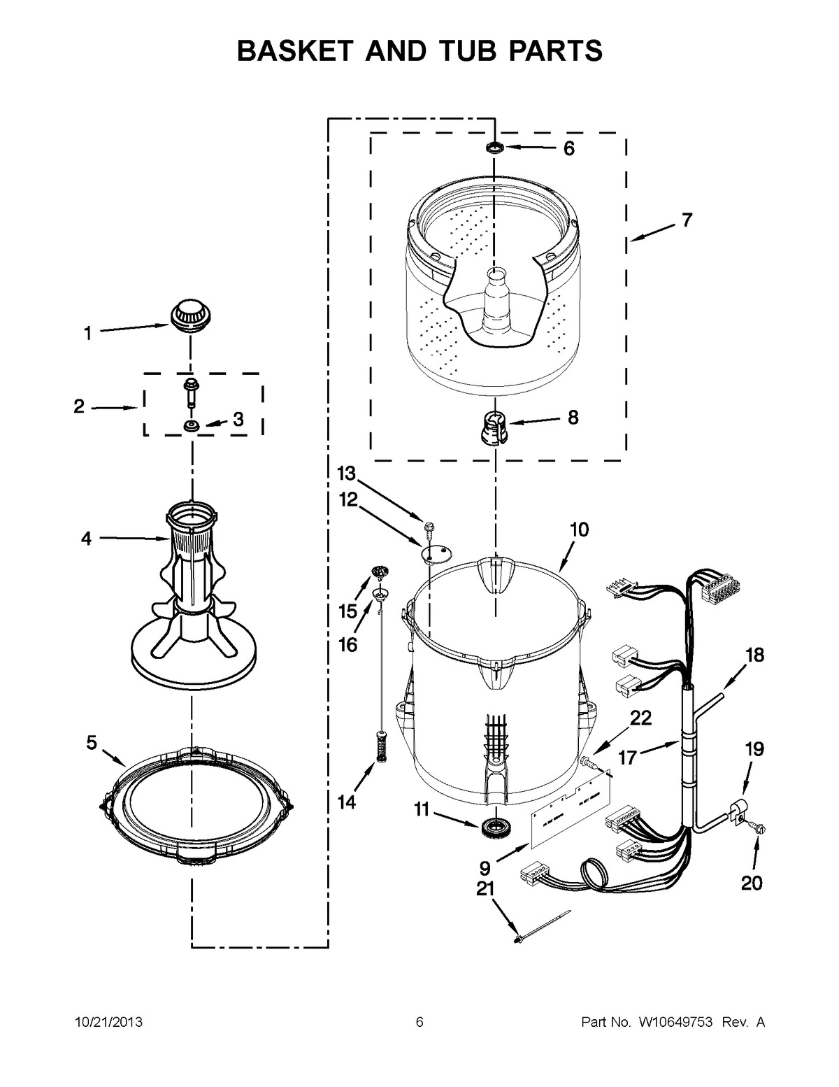 04 - BASKET AND TUB PARTS