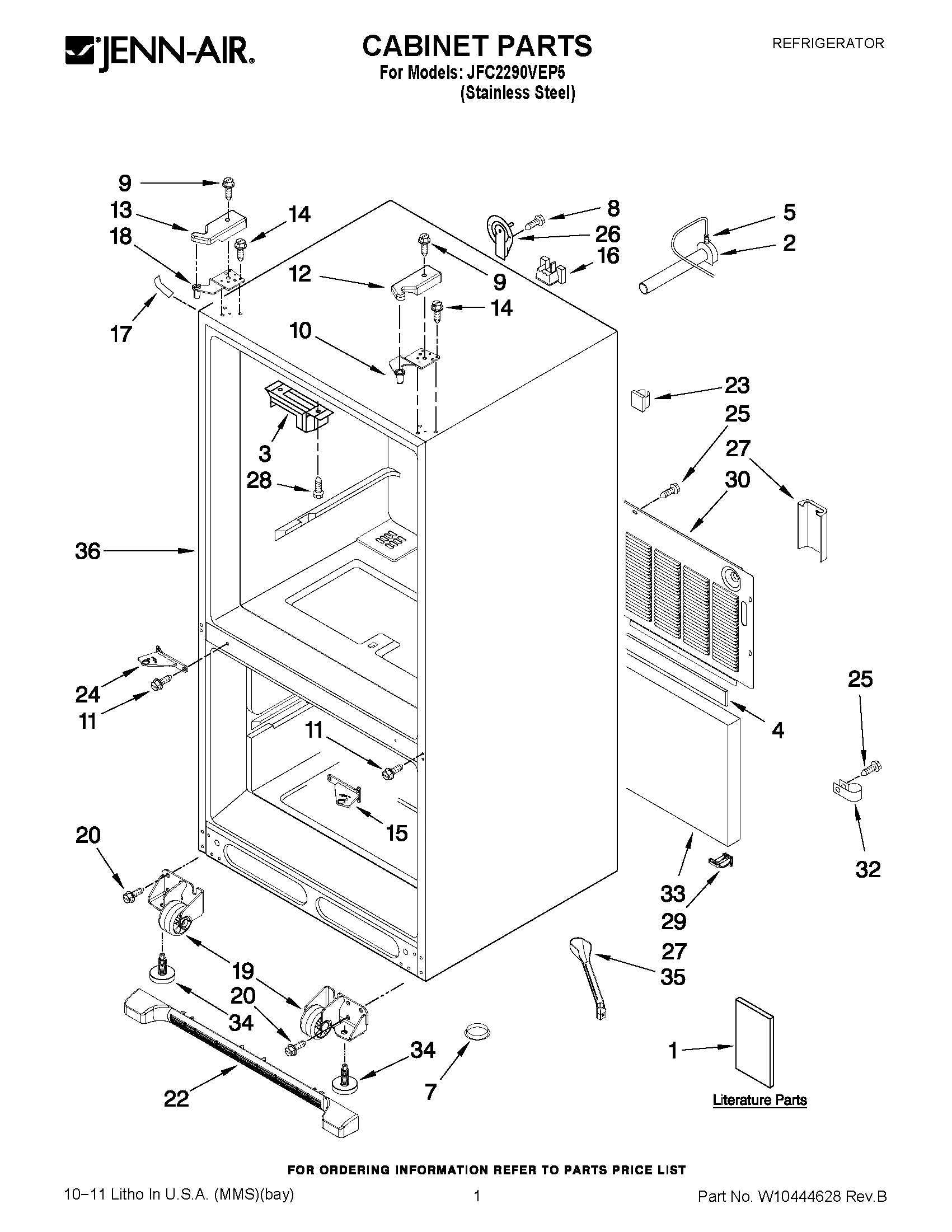 01 - CABINET PARTS