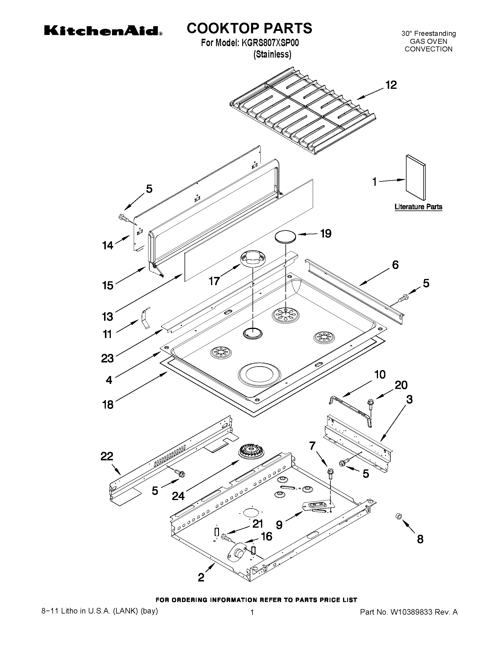 01 - COOKTOP PARTS