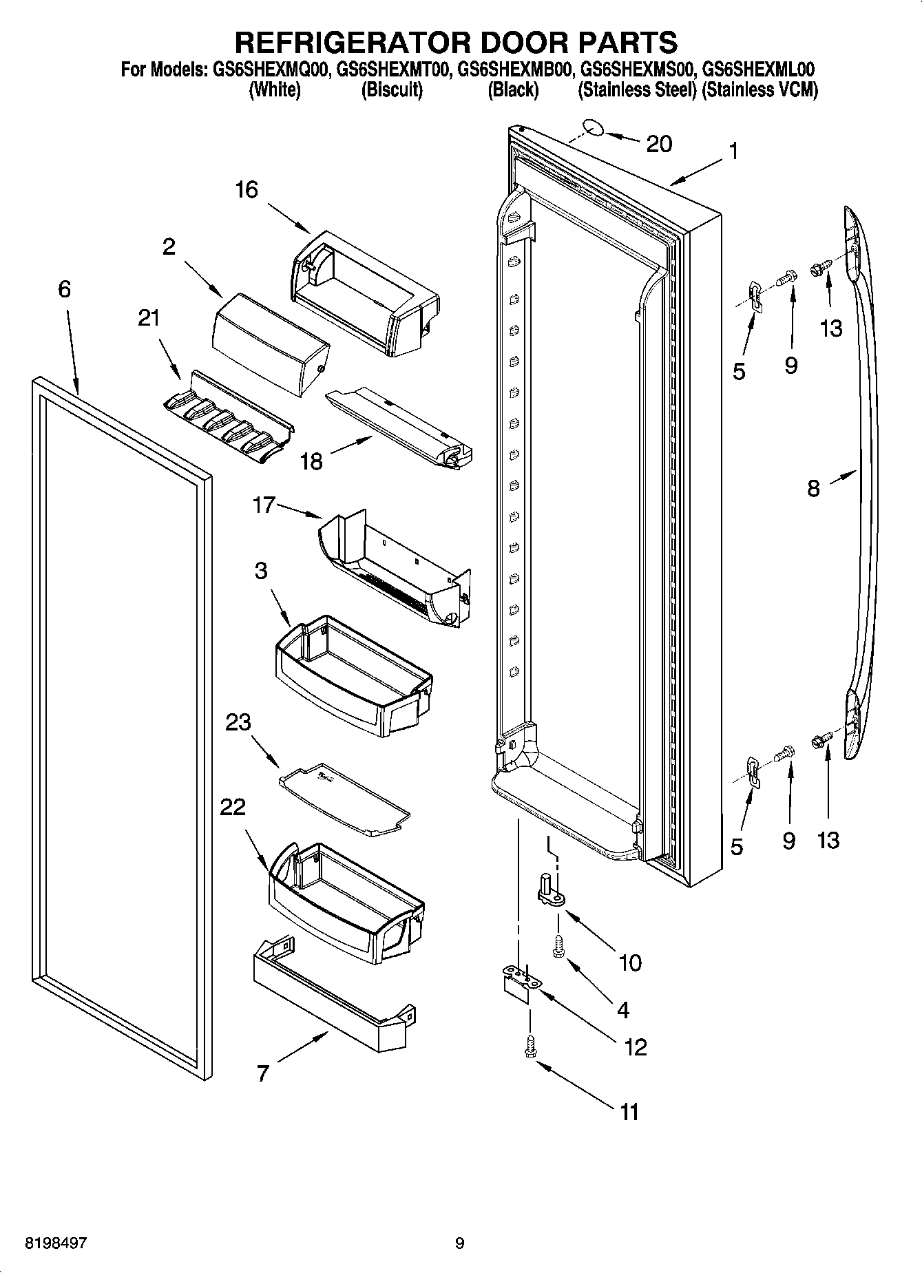 06 - REFRIGERATOR DOOR PARTS